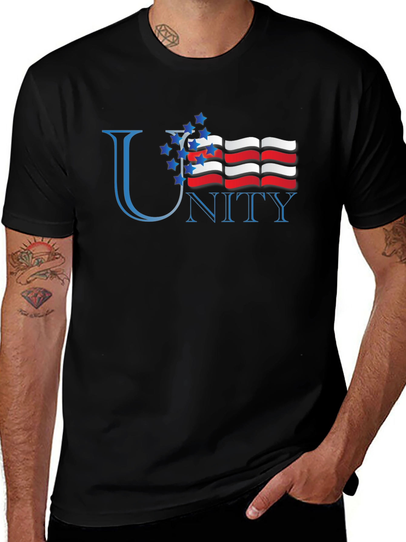 Unity Graphic T-Shirt - Patriotic Design