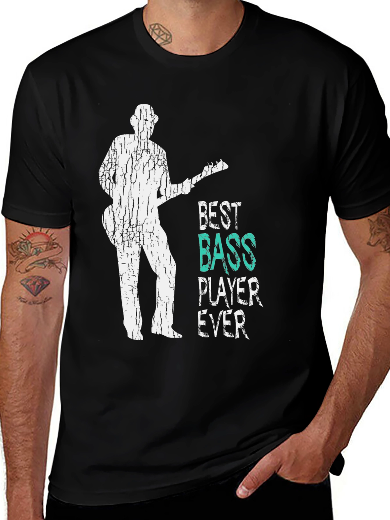 Variant 3 of Best Bass Player Ever T-Shirt - Music Lover Tee
