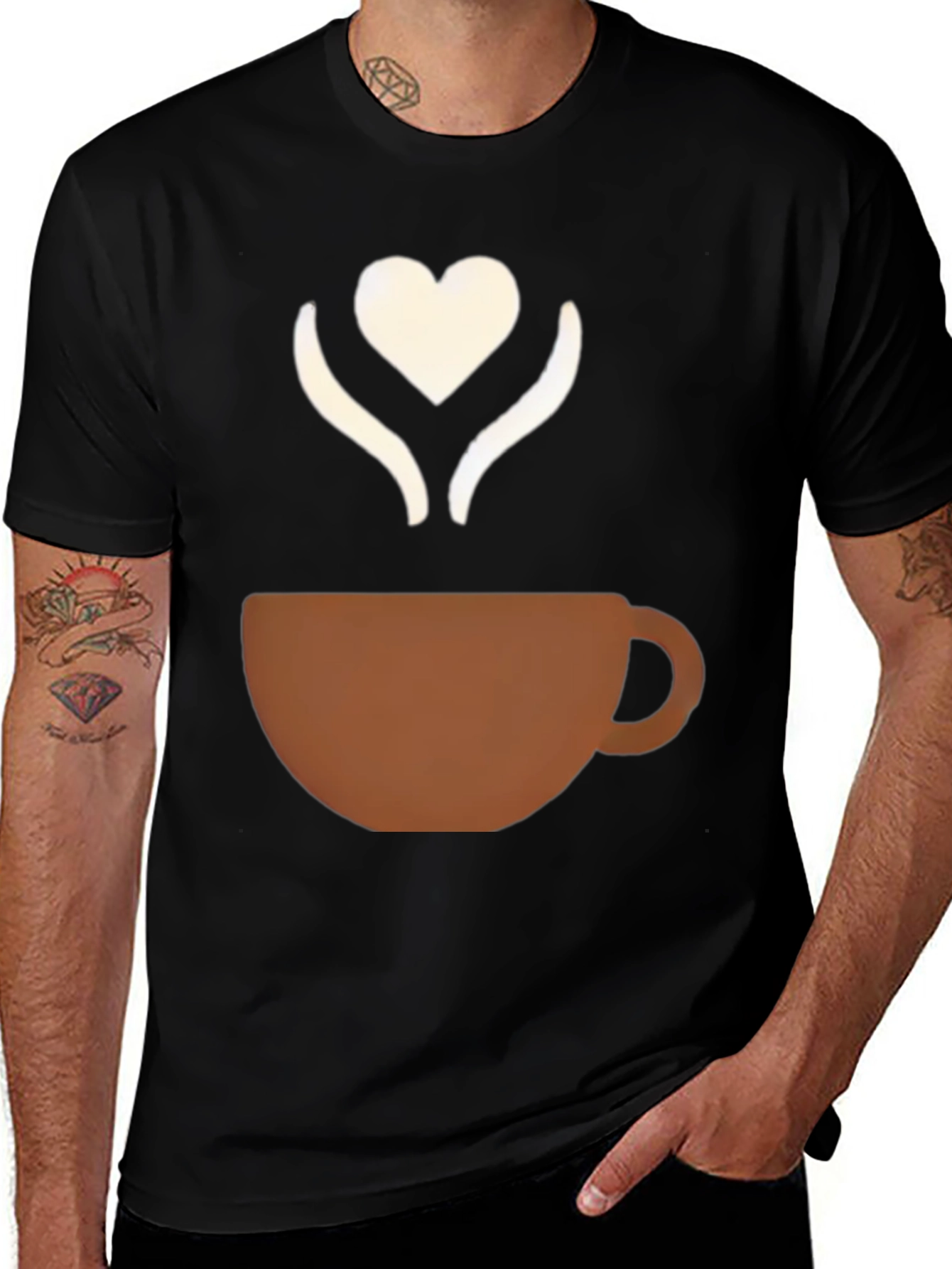 Variant 16 of Heart Steam Coffee T-Shirt