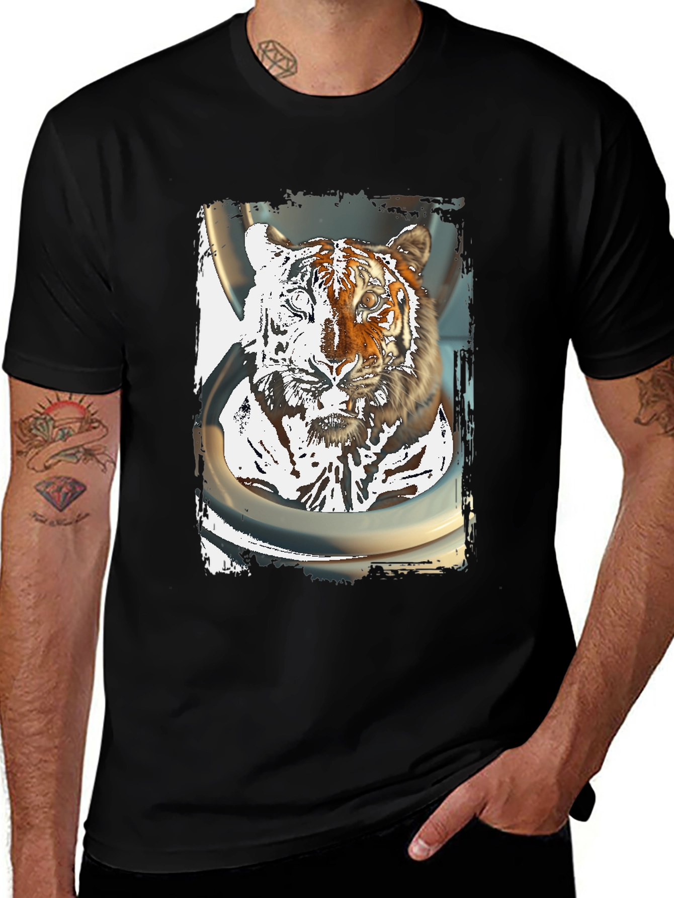 Variant 13 of Tiger Graphic T-Shirt - Cool Animal Print Tee