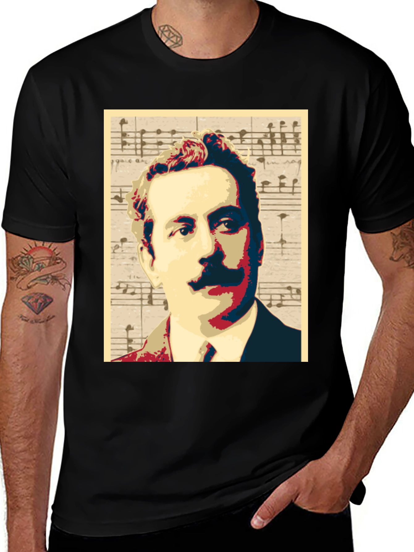 Variant 11 of Music Man Portrait Graphic Tee