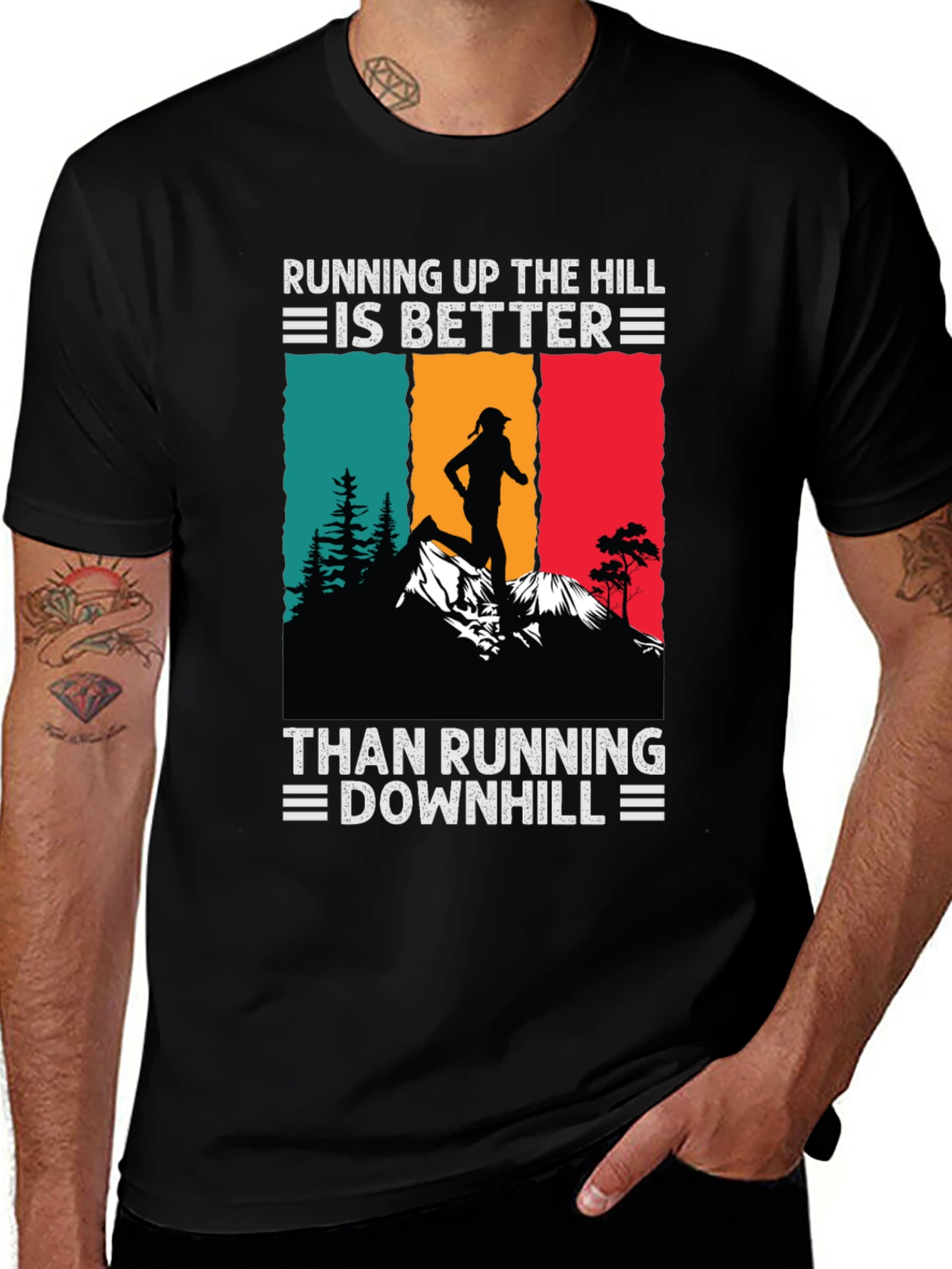 Variant 12 of Running Up The Hill Graphic Tee