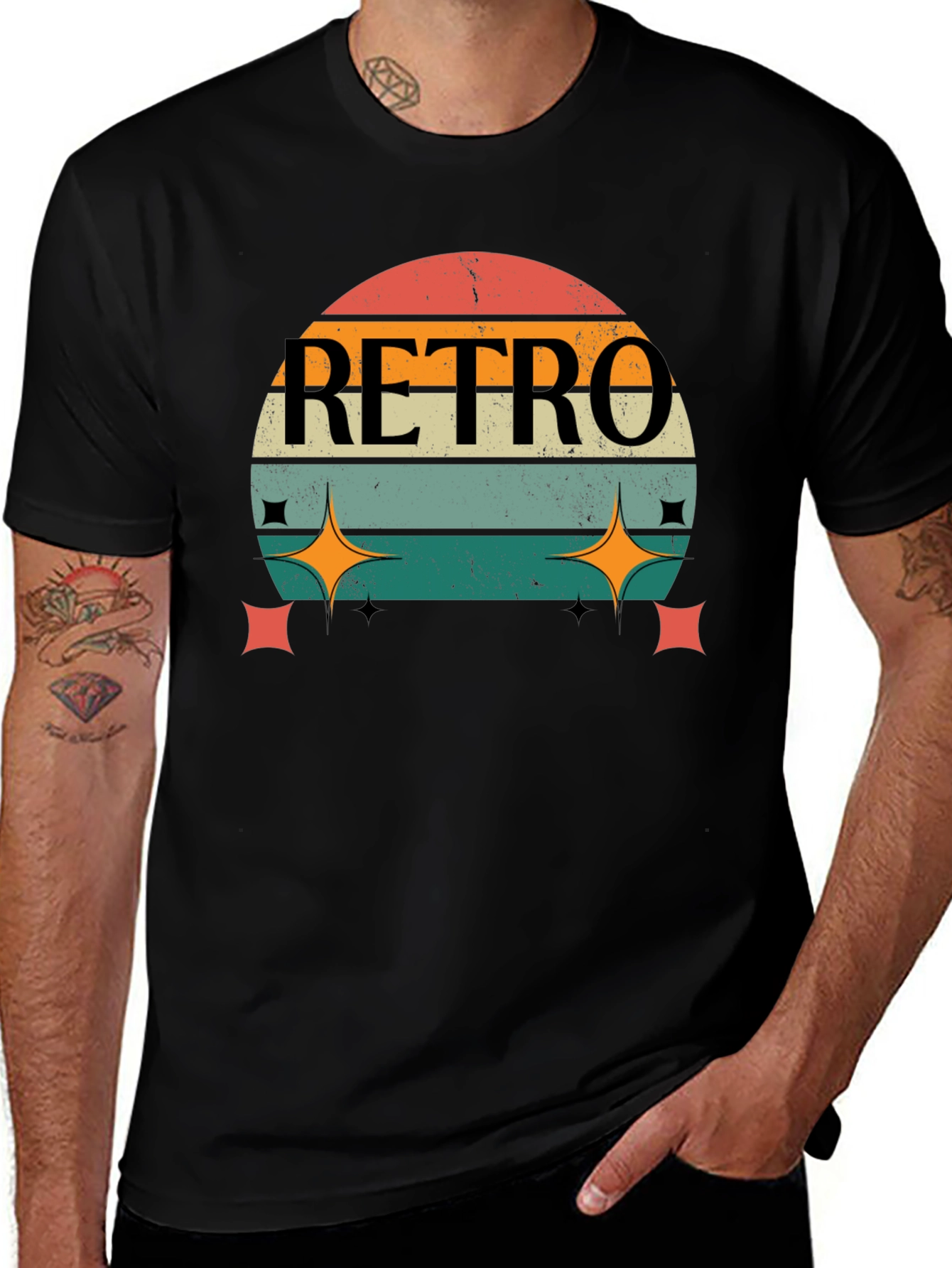 Variant 17 of Retro Sunset Graphic Tee - Vintage Style Soft Cotton T-Shirt