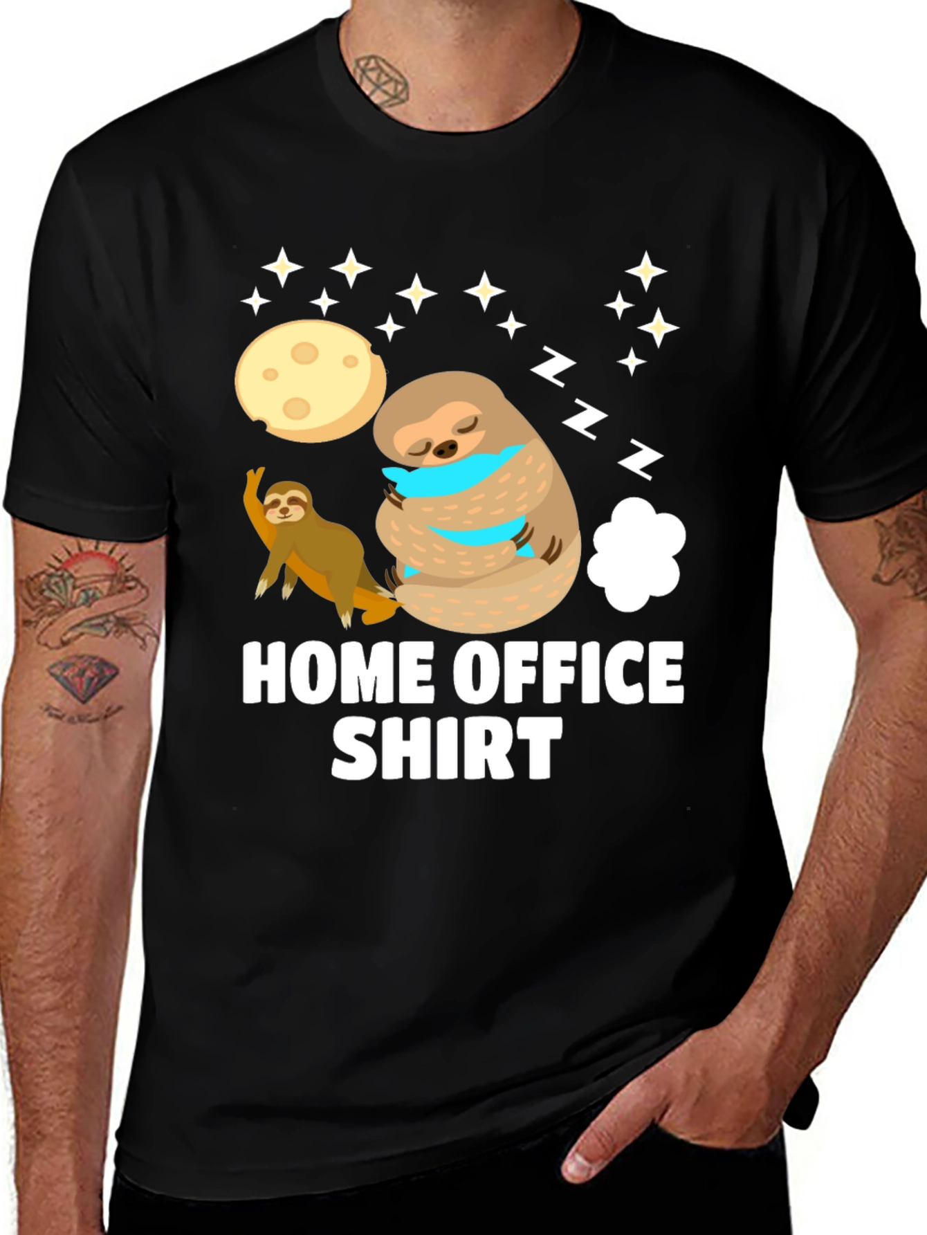 Home Office Sloth Graphic Tee