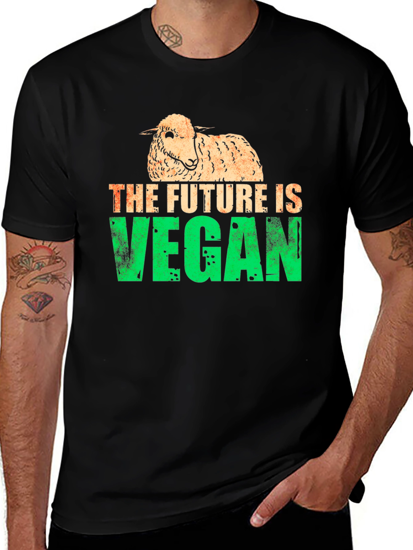 Variant 6 of Vegan Future T-Shirt - Animal Lover Tee