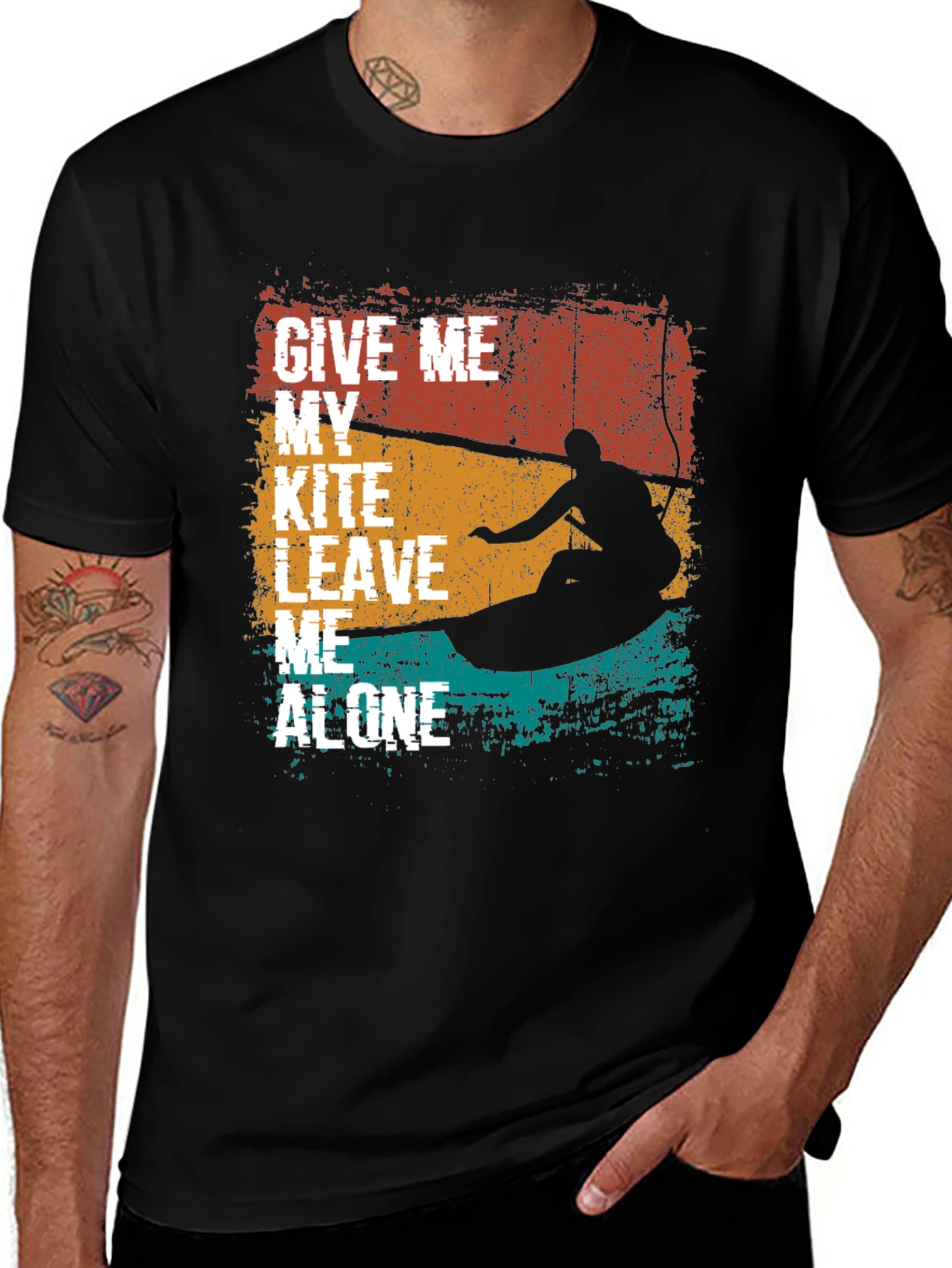 Kitesurfing T-Shirt: Give Me My Kite, Leave Me Alone Tee
