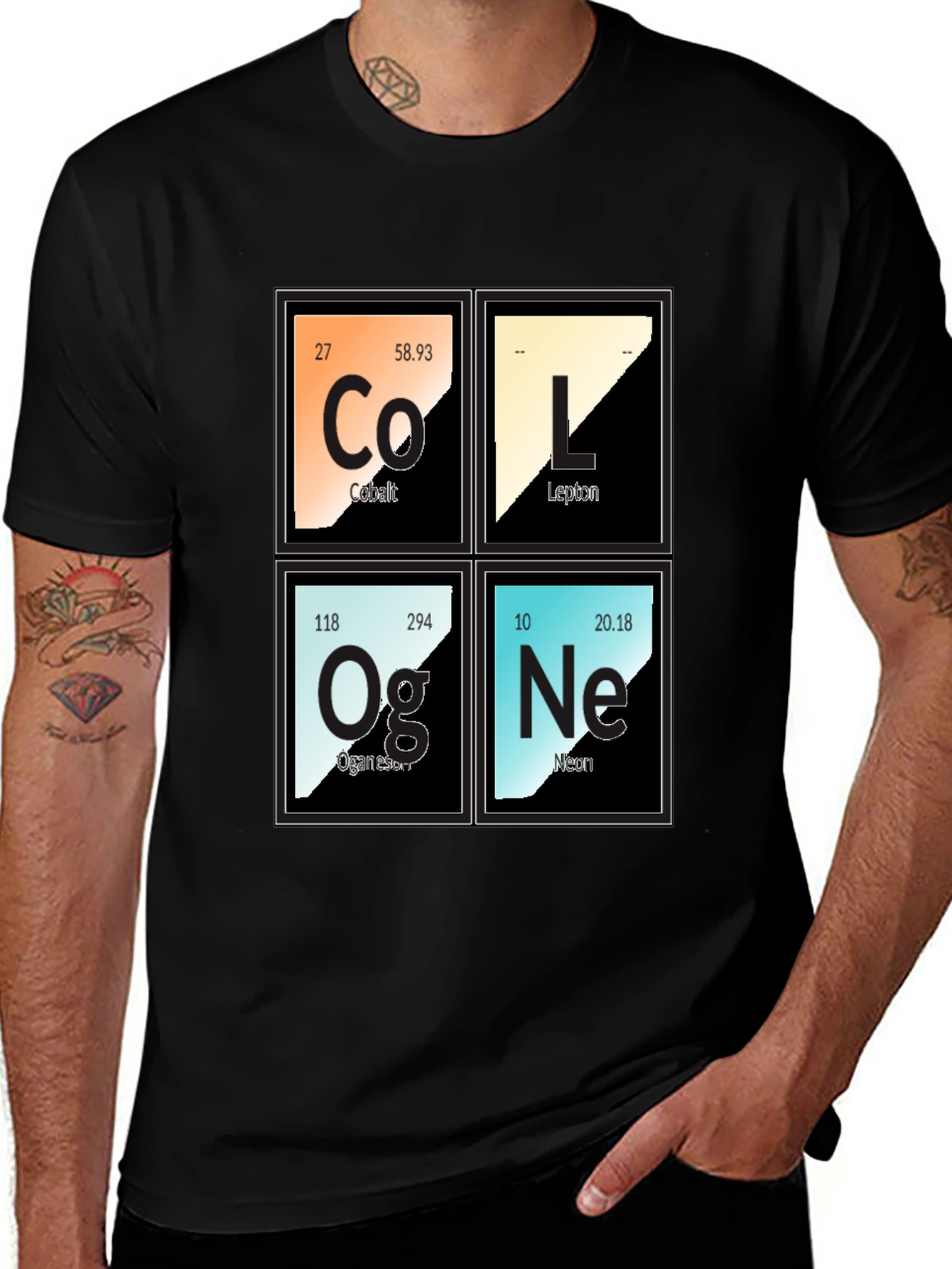 Variant 16 of Cool Periodic Table T-Shirt - Science Geek Tee