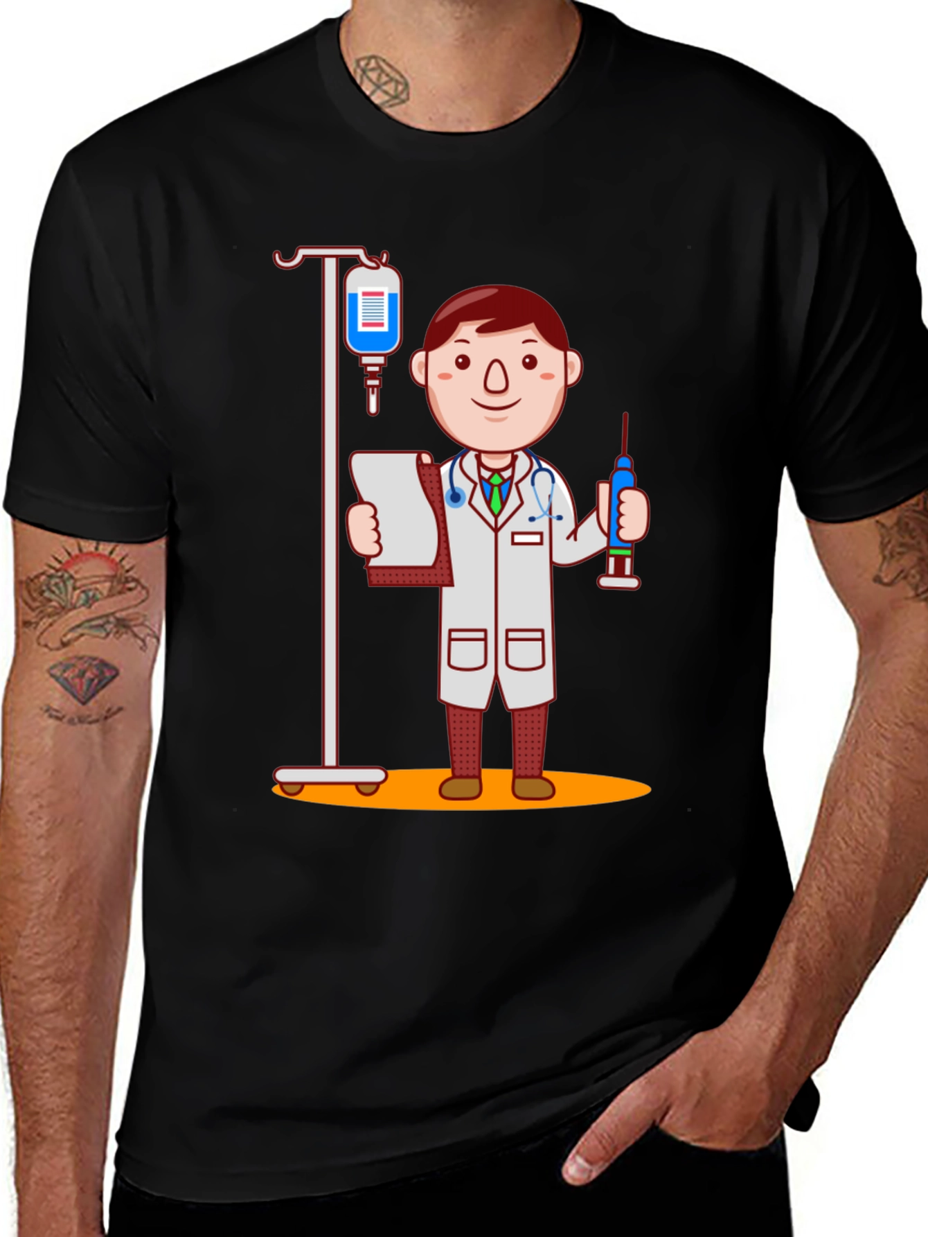 Doctor Cartoon Graphic T-Shirt