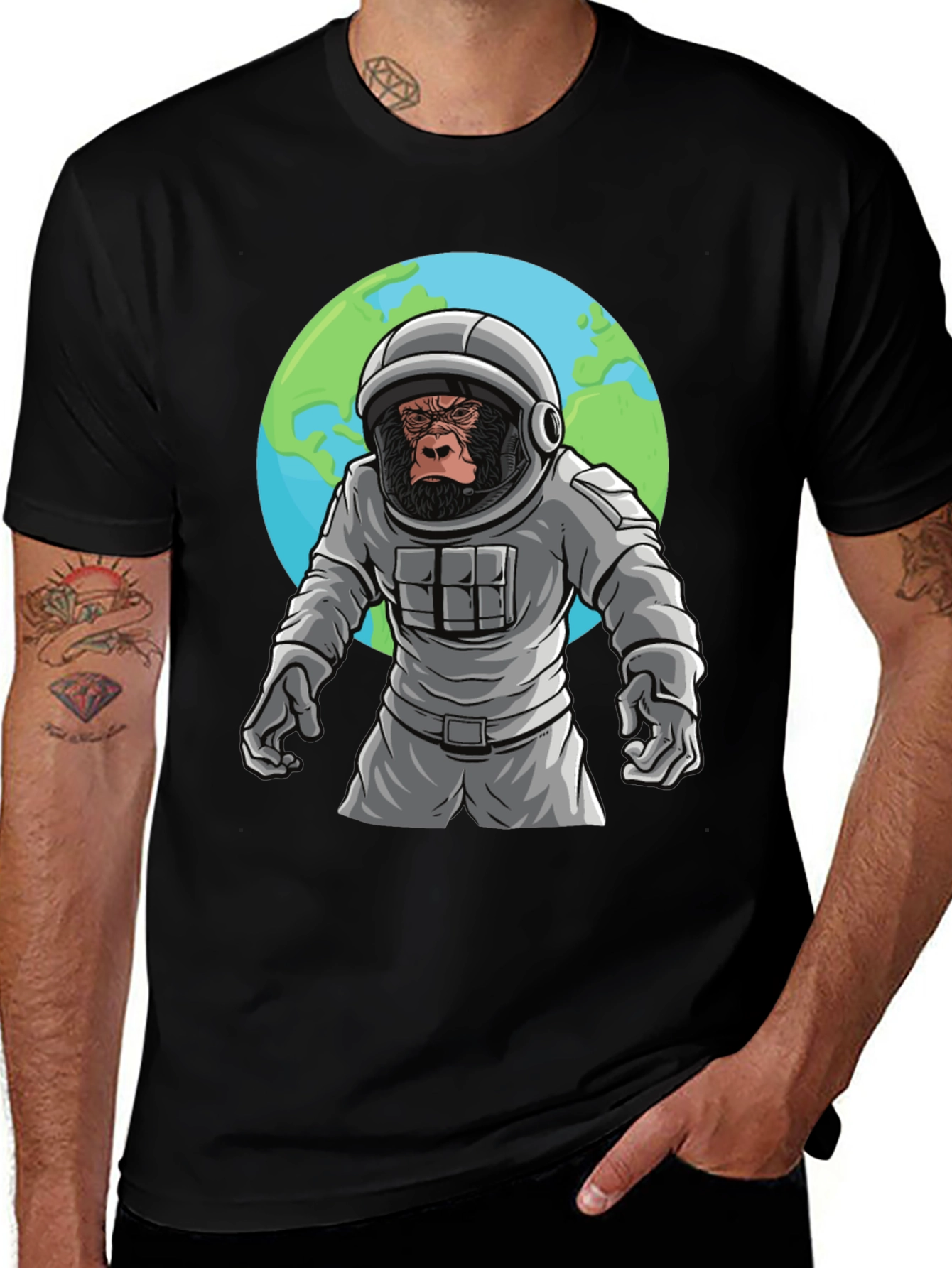 Variant 24 of Ape Astronaut Black T-Shirt