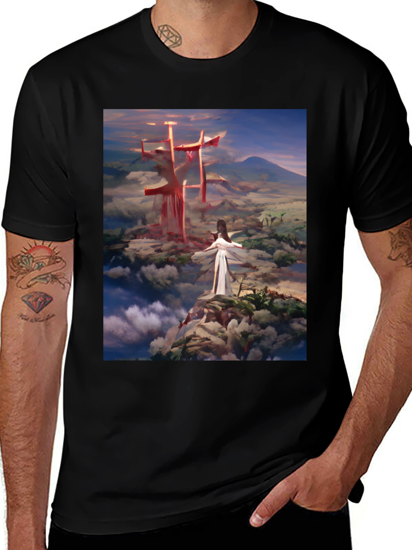 Variant 19 of Fantasy Landscape Graphic Tee