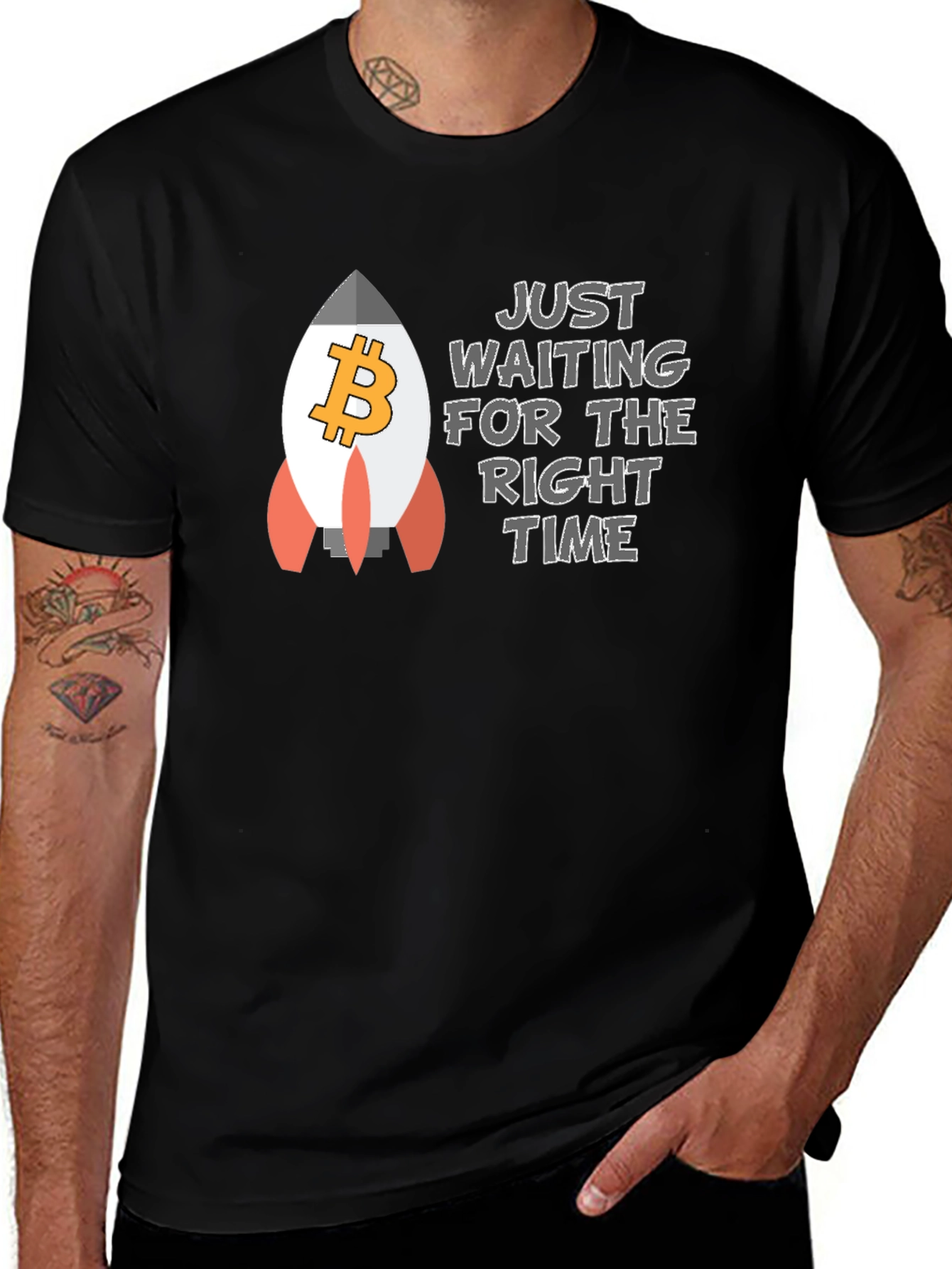 Variant 13 of Bitcoin Rocket T-Shirt - Crypto HODL Tee