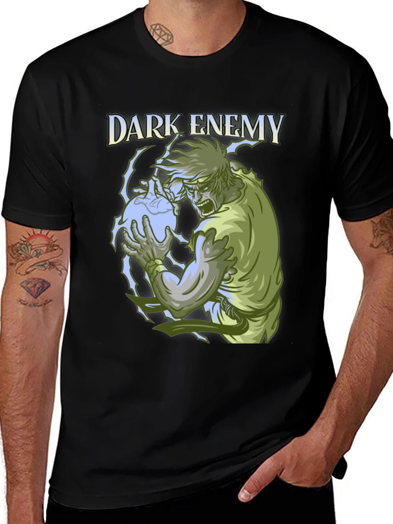 Dark Enemy Graphic Print T-Shirt