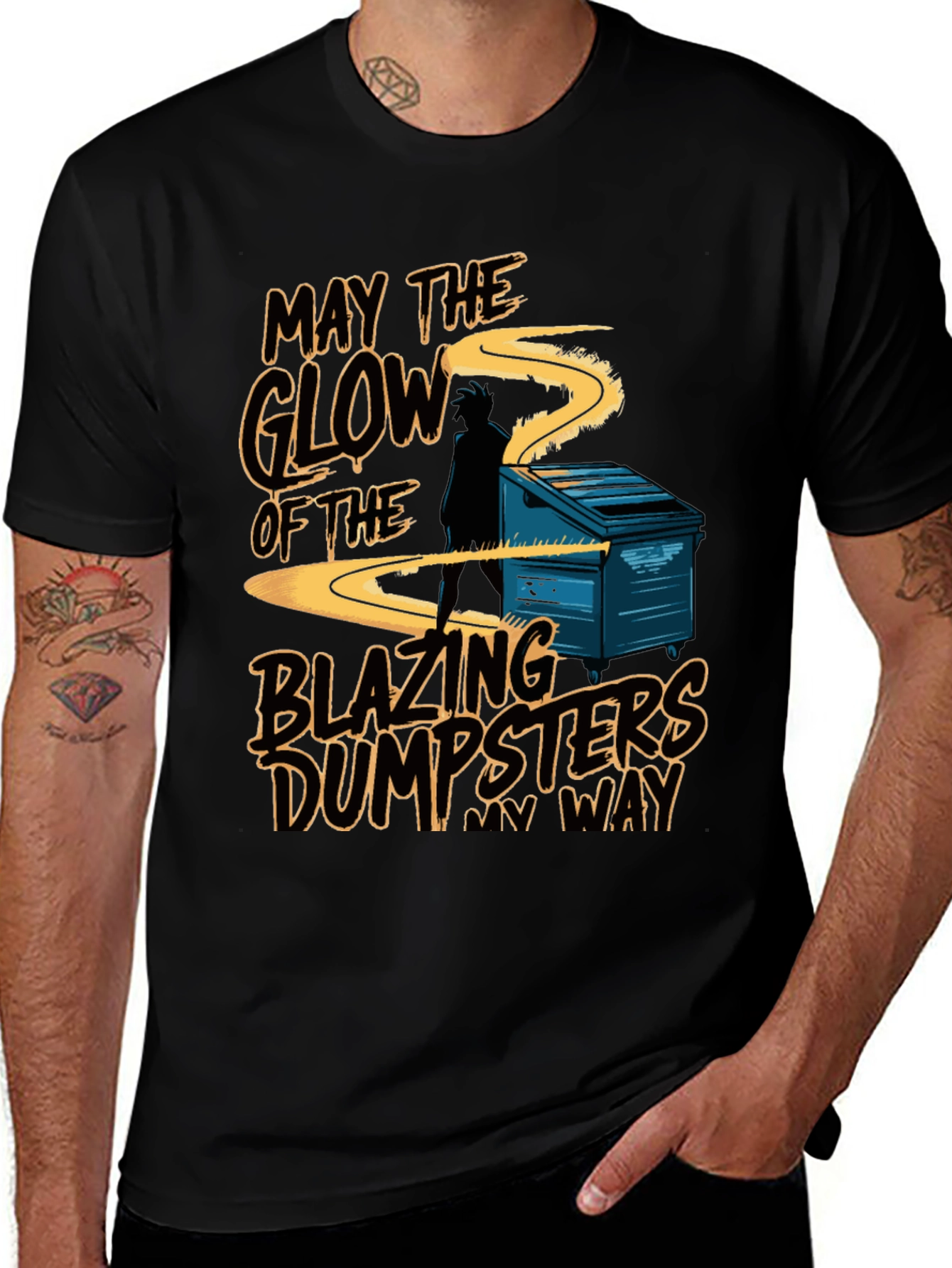Variant 28 of Blazing Dumpsters T-Shirt - May the Glow Be With You