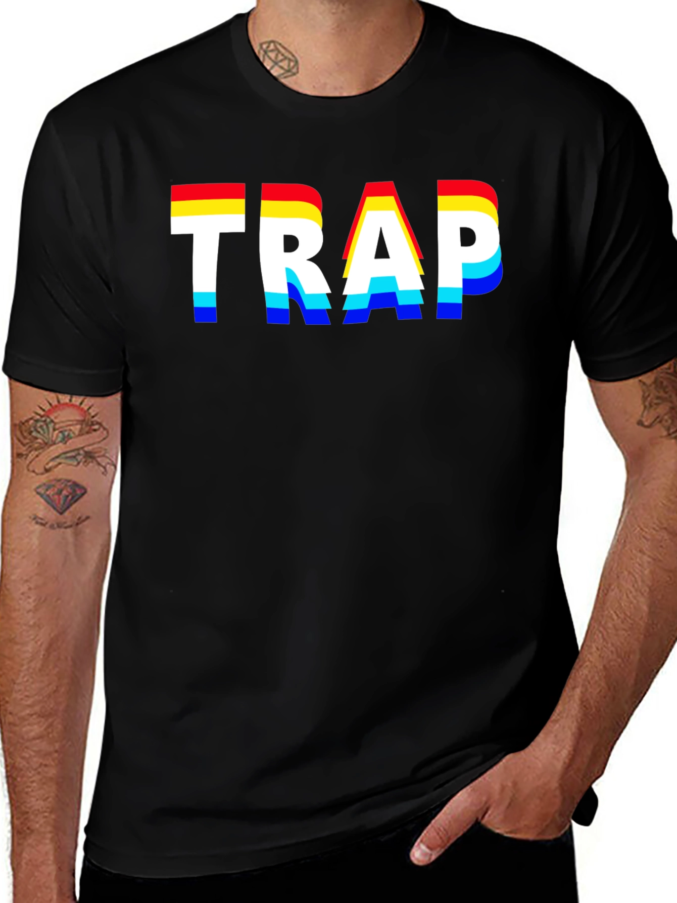 Variant 3 of Trap Glitch Graphic Tee - Men's Short Sleeve T-Shirt
