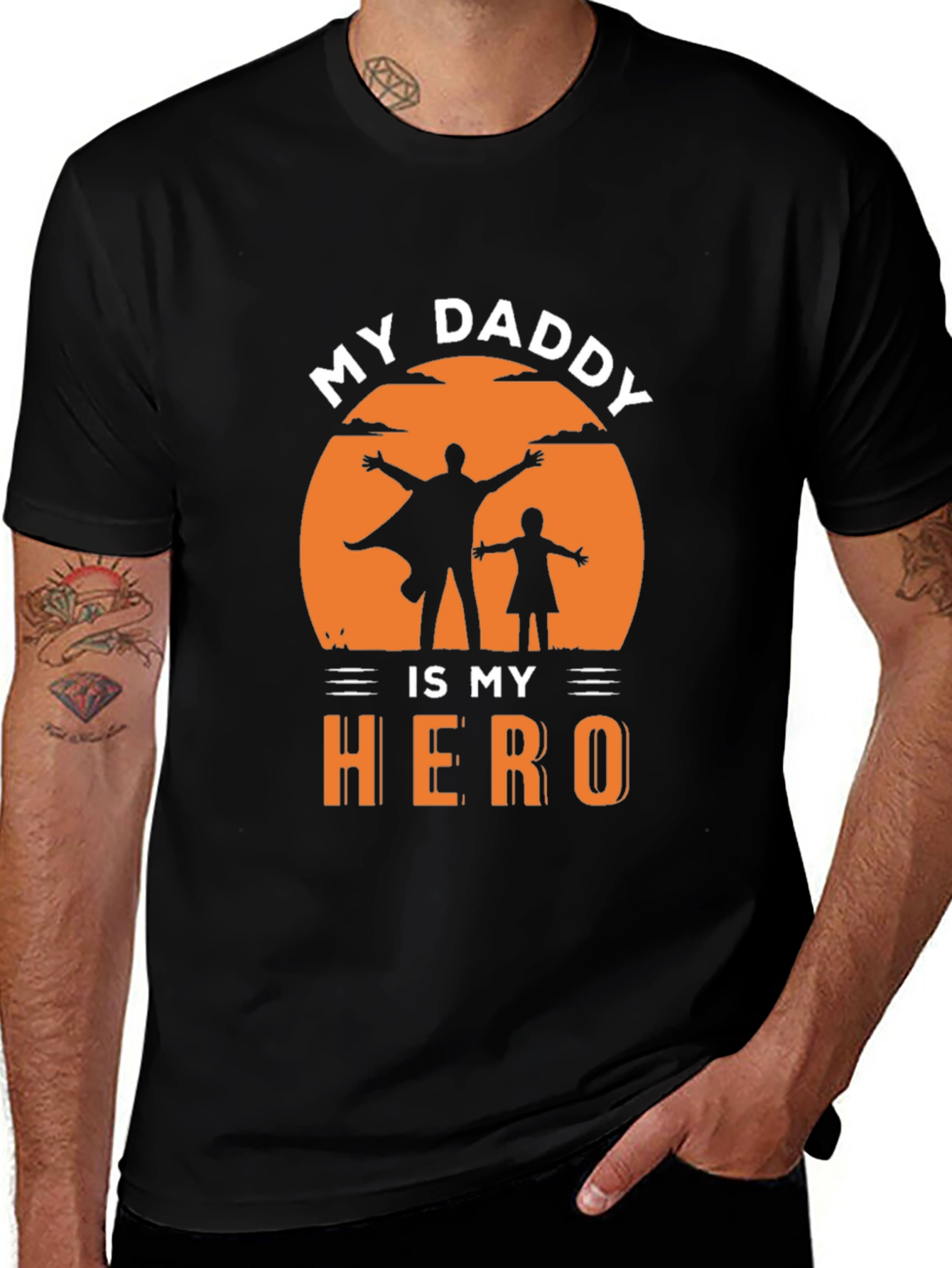 Variant 24 of My Daddy Is My Hero T-Shirt - Father's Day Gift
