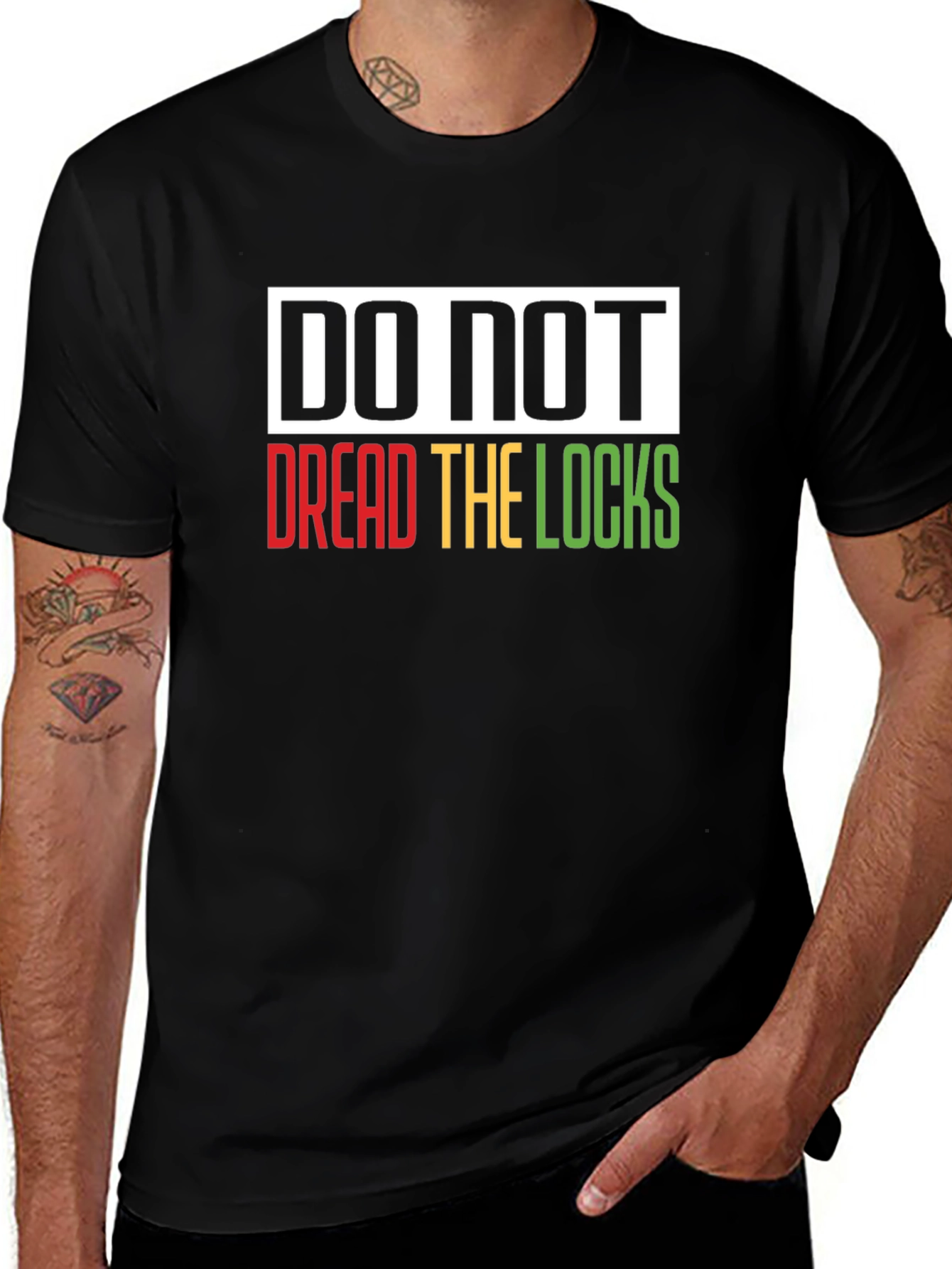 Variant 2 of Do Not Dread The Locks Graphic Tee