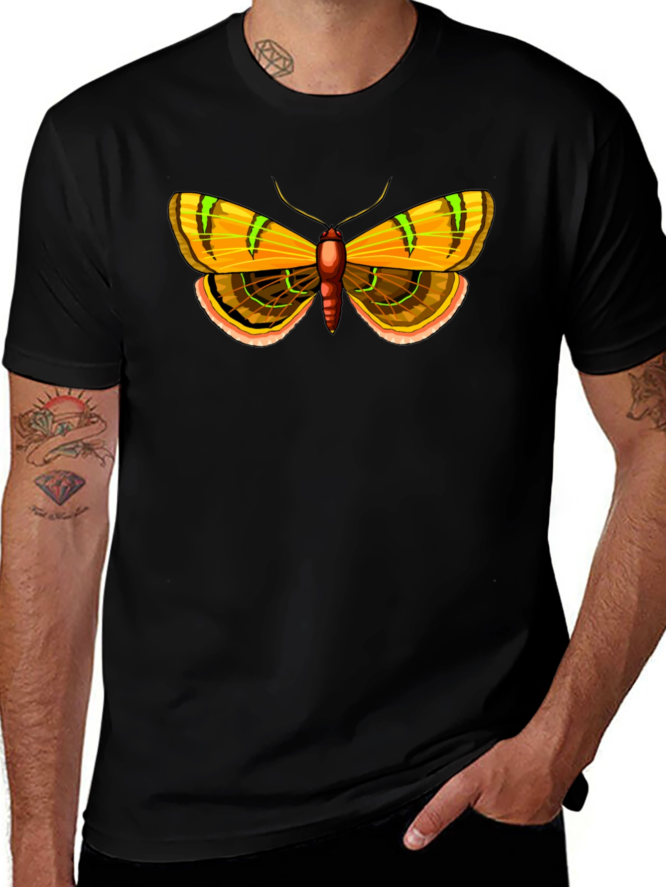 Variant 26 of Moth Graphic Tee - Unique Insect Design T-Shirt