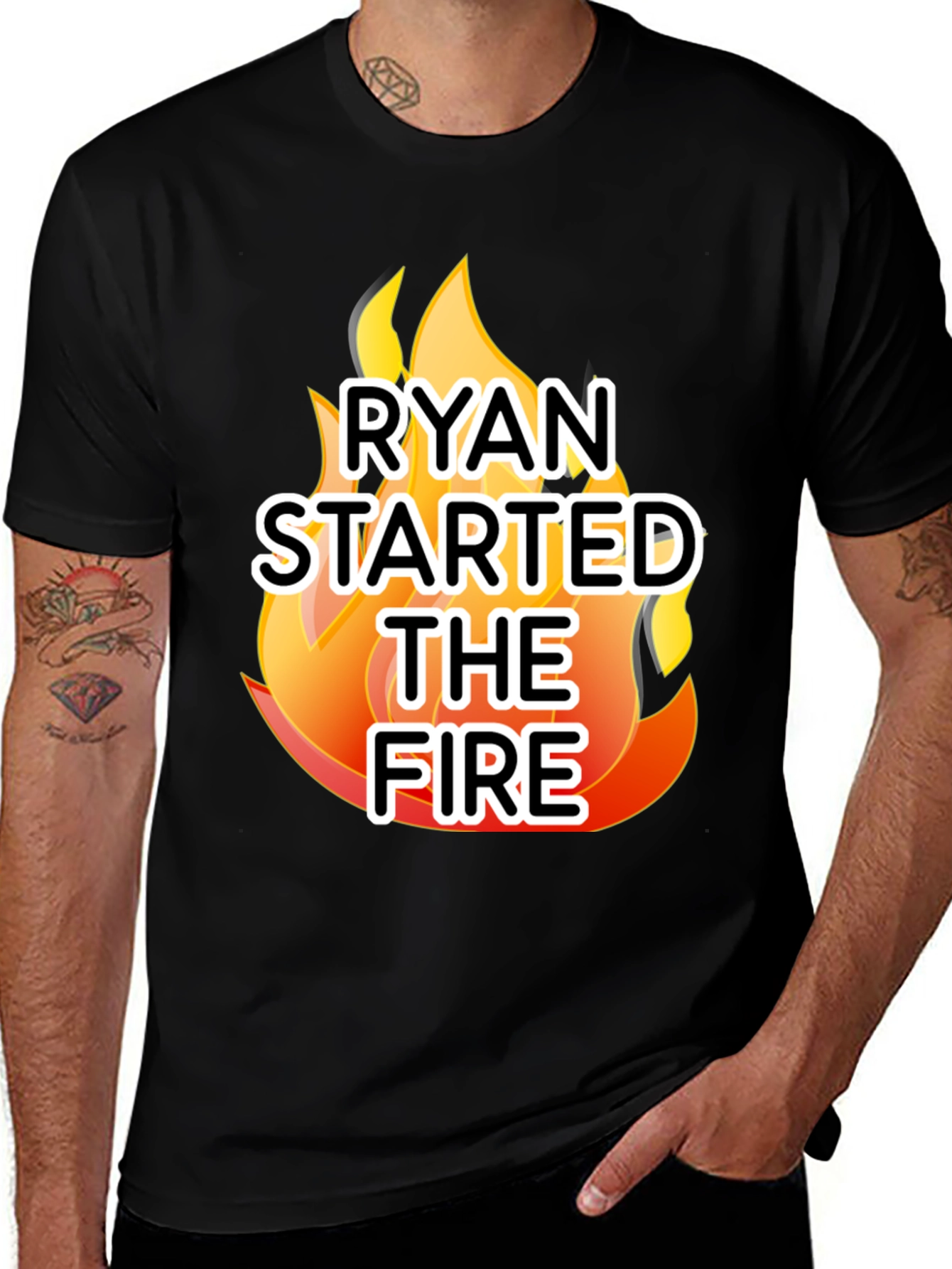 Ryan Started The Fire Graphic Tee - The Office Fan T-Shirt