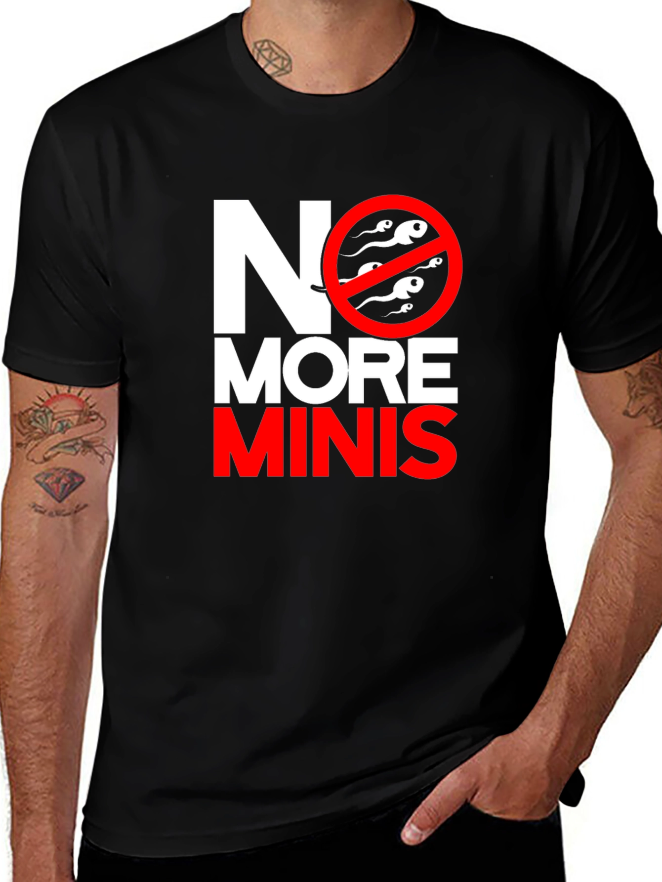 Variant 7 of No More Minis Graphic Tee - Funny T-Shirt