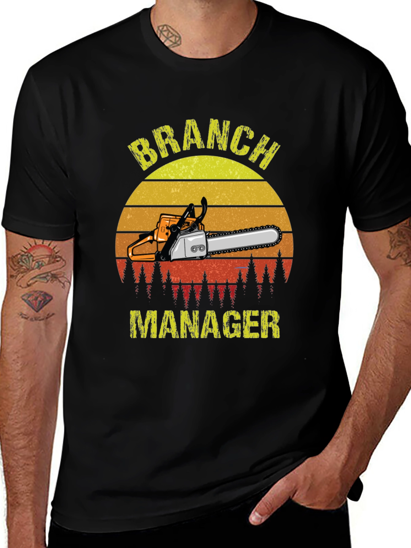 Variant 17 of Branch Manager Chainsaw Graphic T-Shirt