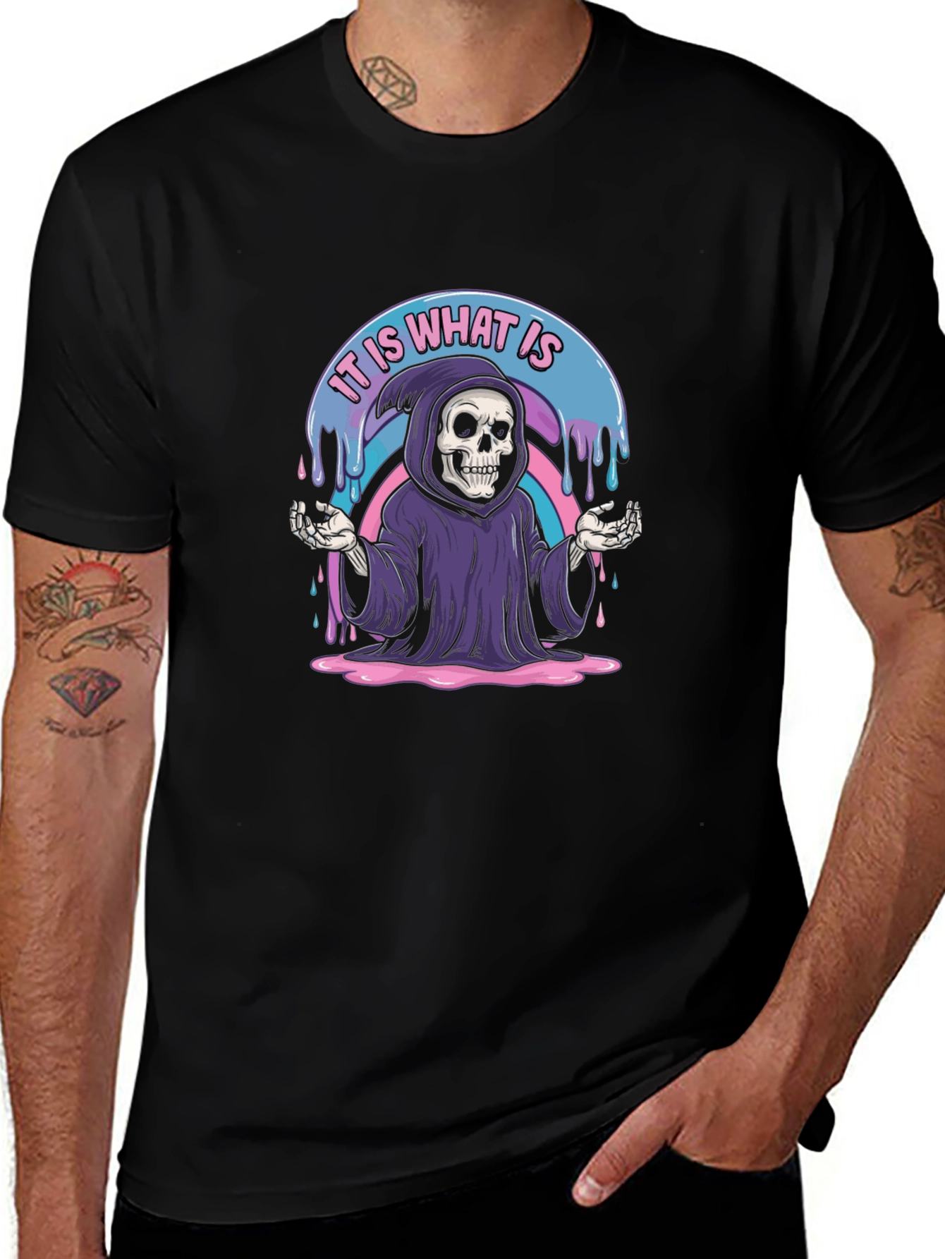 Variant 16 of Grim Reaper "It Is What It Is" Graphic Tee