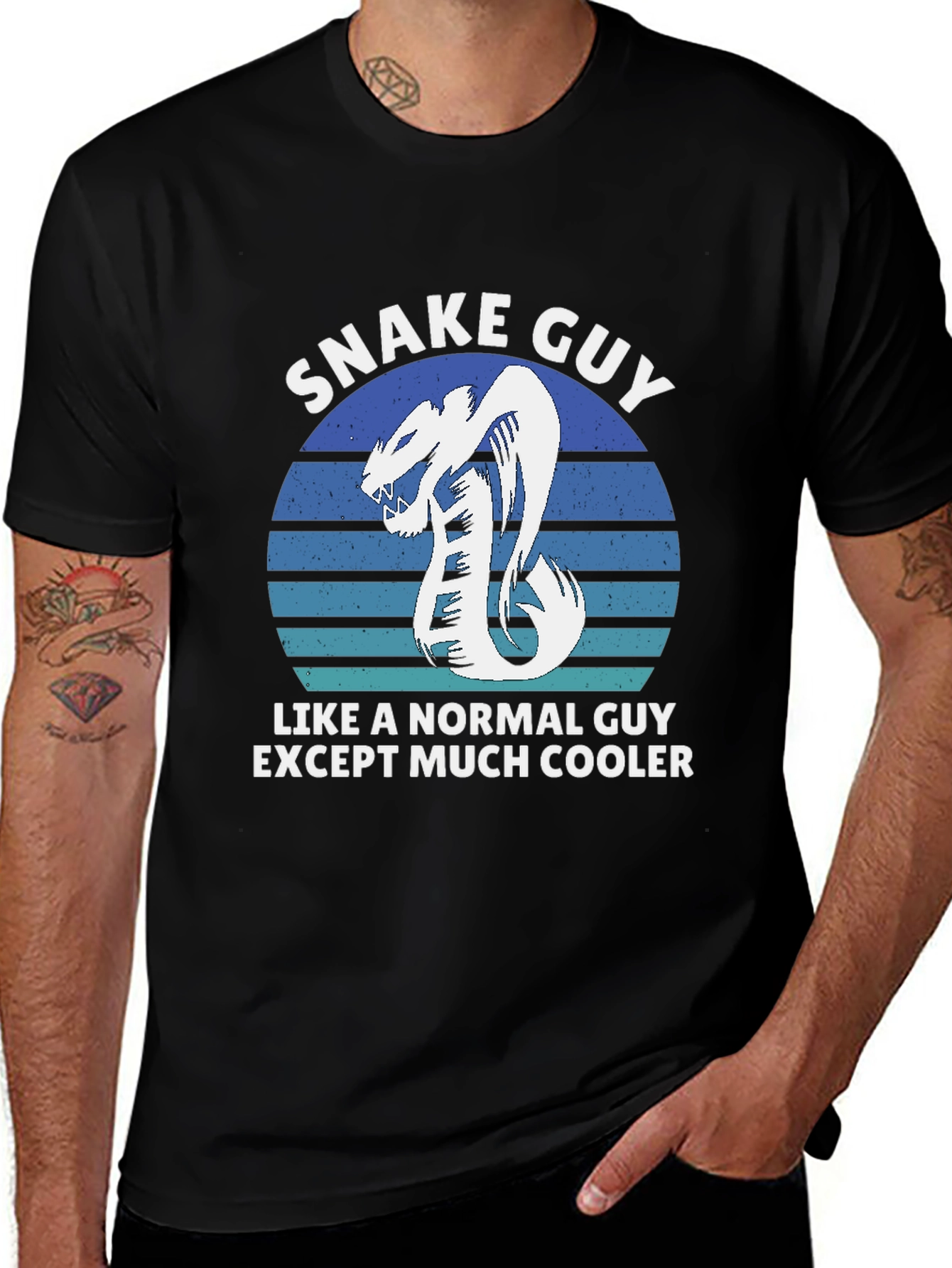 Variant 16 of Snake Guy T-Shirt - Much Cooler Than Normal
