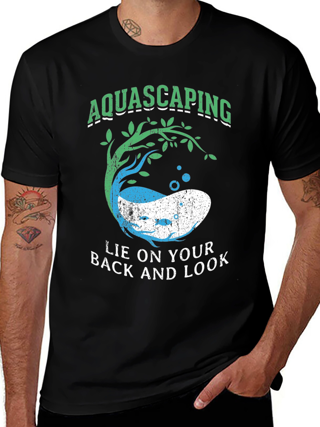 Aquascaping Lie On Your Back & Look T-Shirt