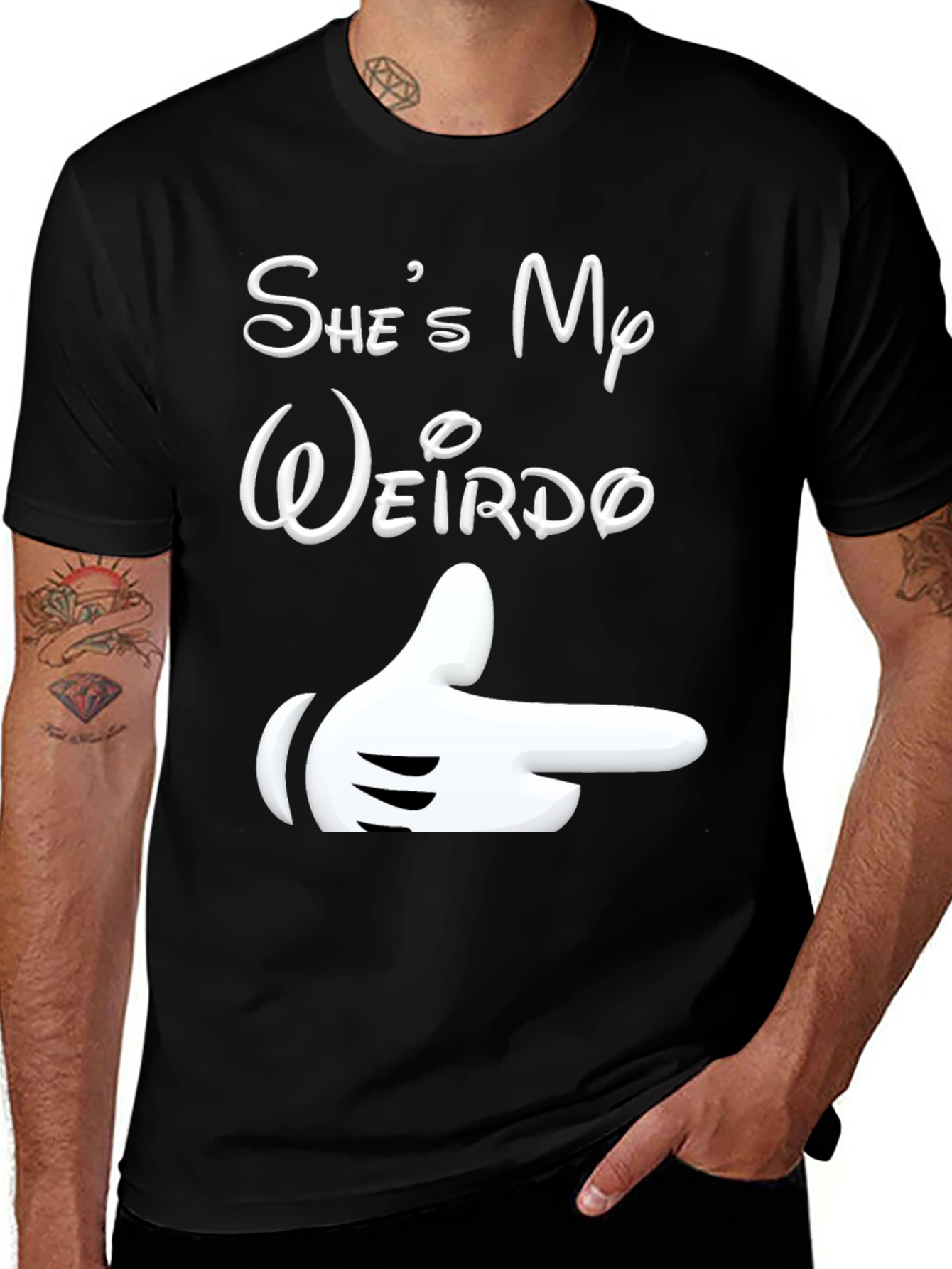 Variant 22 of She's My Weirdo Matching Couple T-Shirt