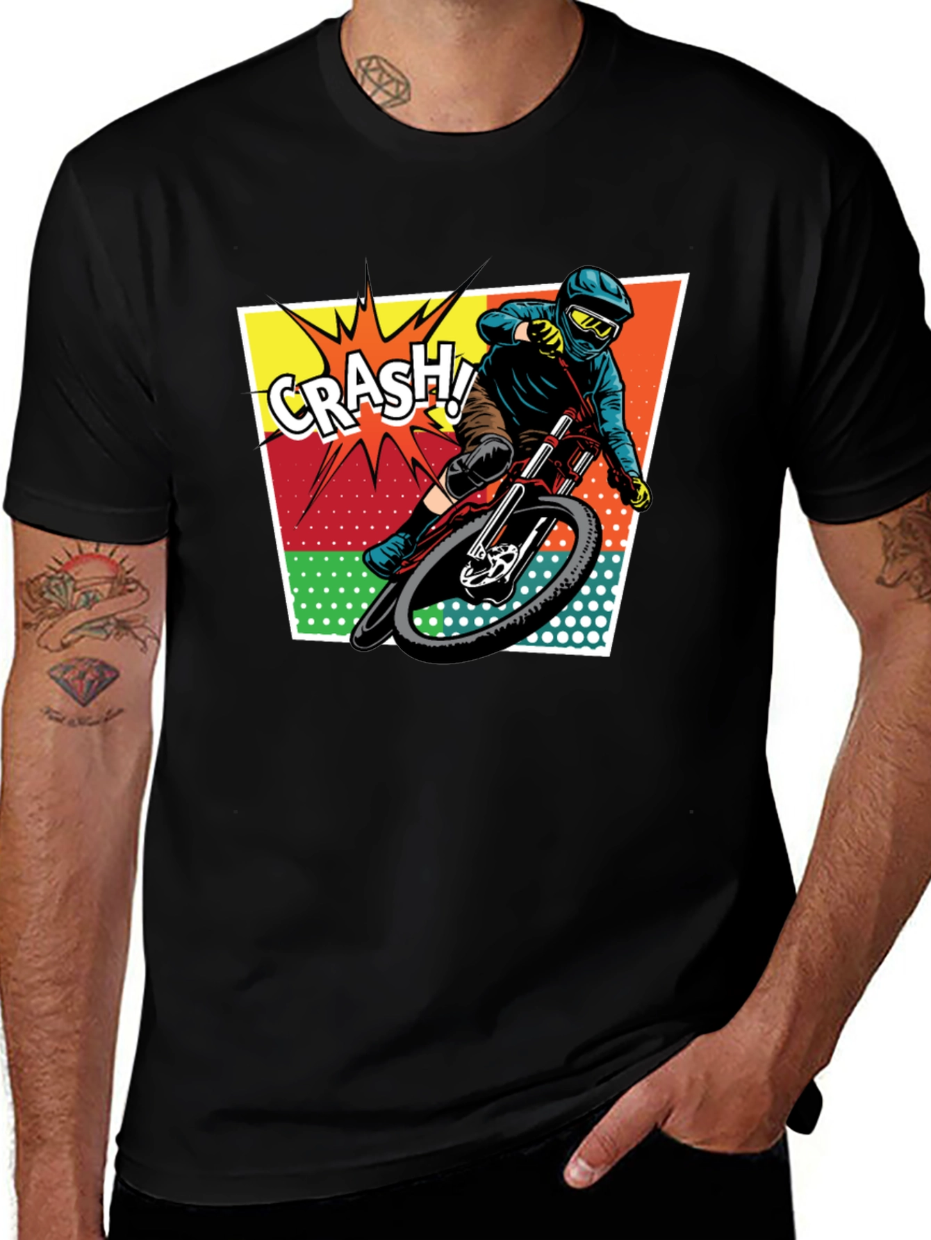 Variant 8 of Mountain Biker 'Crash' Graphic Tee