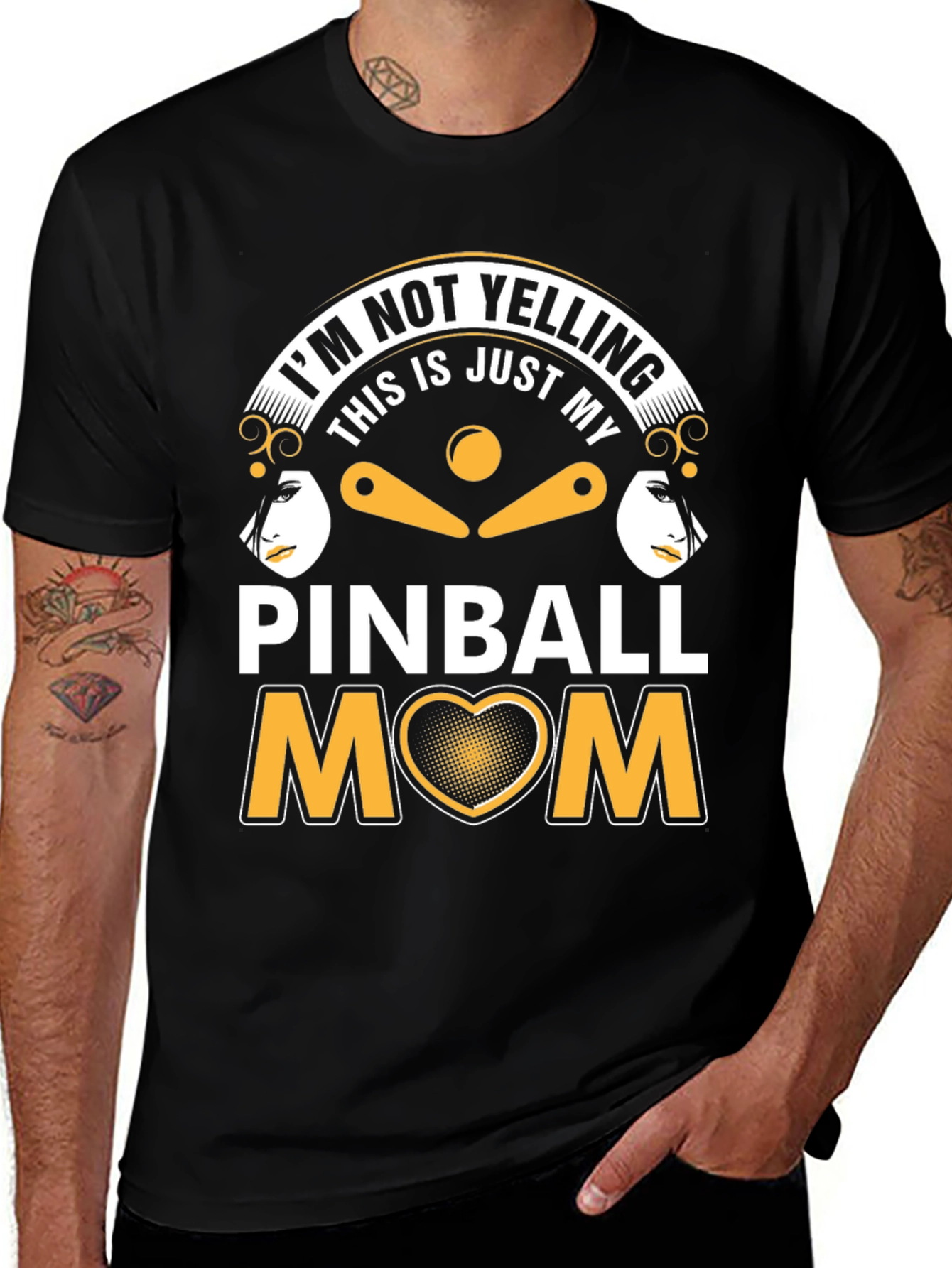 Variant 27 of Pinball Mom T-Shirt - I'm Not Yelling!