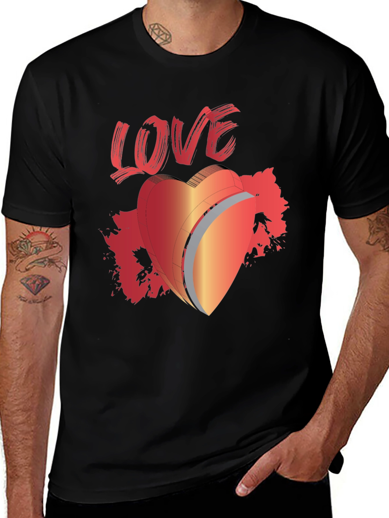 Variant 9 of LOVE Graphic T-Shirt Heart Valentine's Day Tee