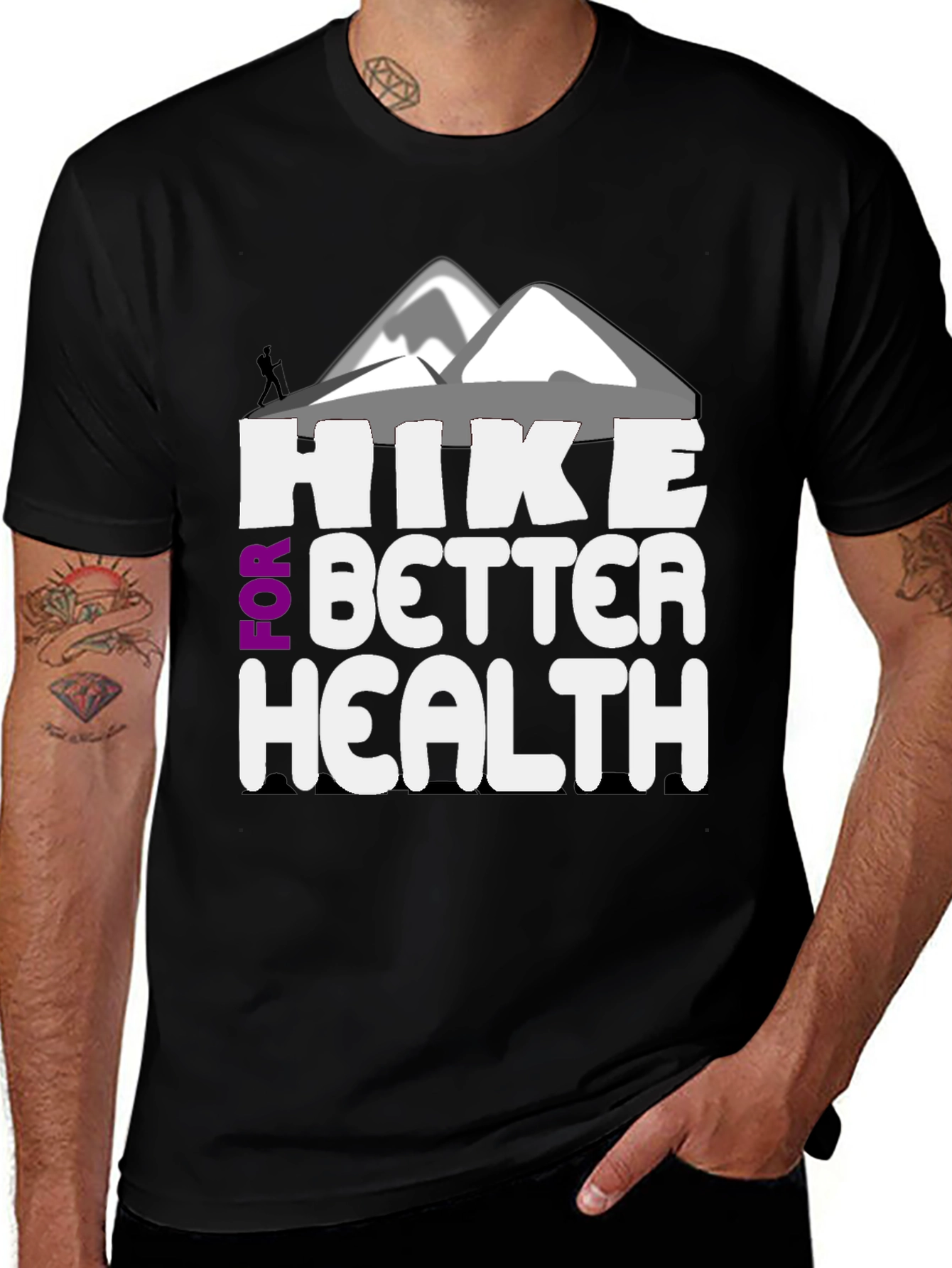 Variant 7 of Hike for Better Health Graphic T-Shirt