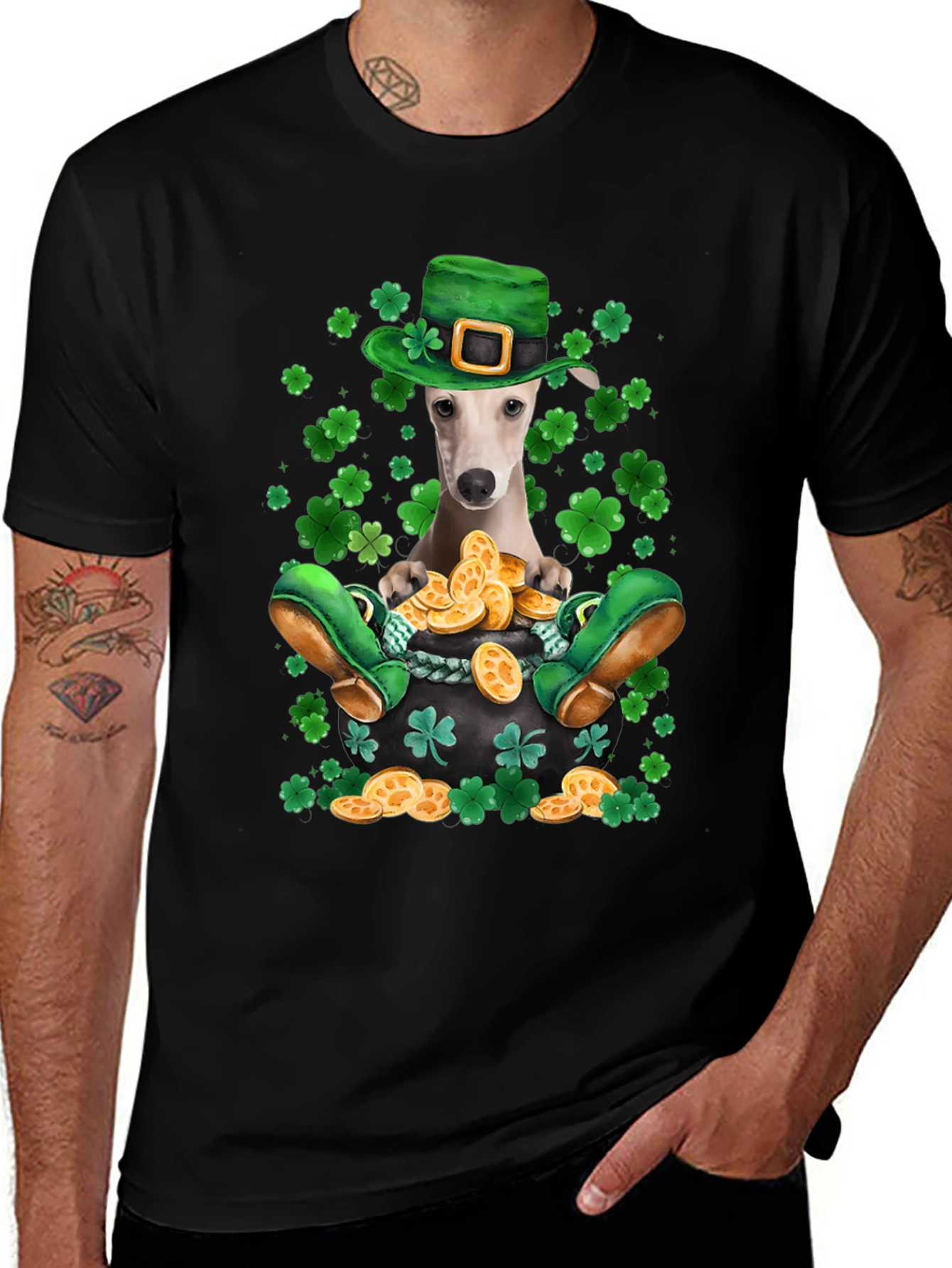 St. Patrick's Day Dog T-Shirt