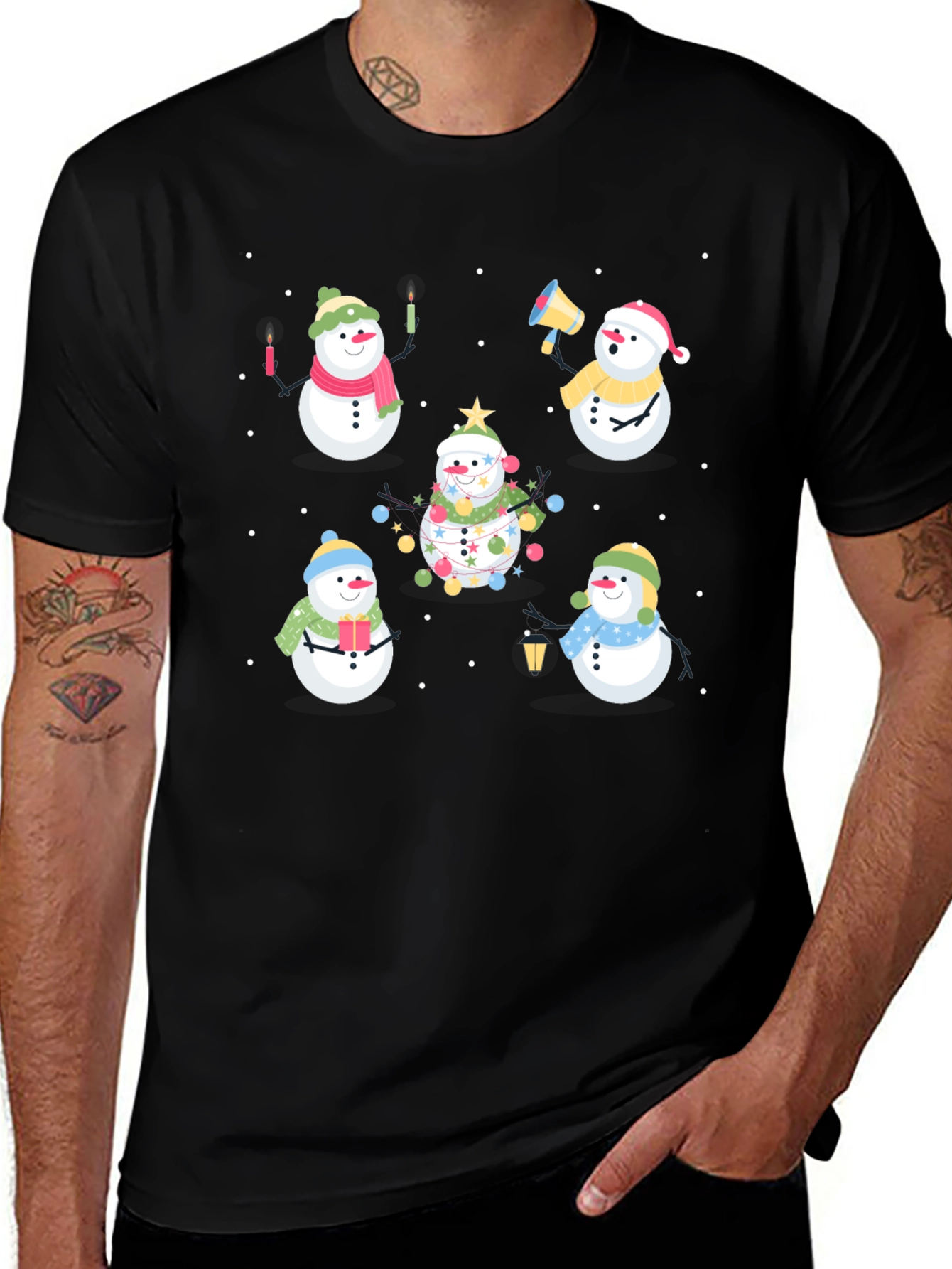 Variant 5 of Snowman Holiday T-Shirt