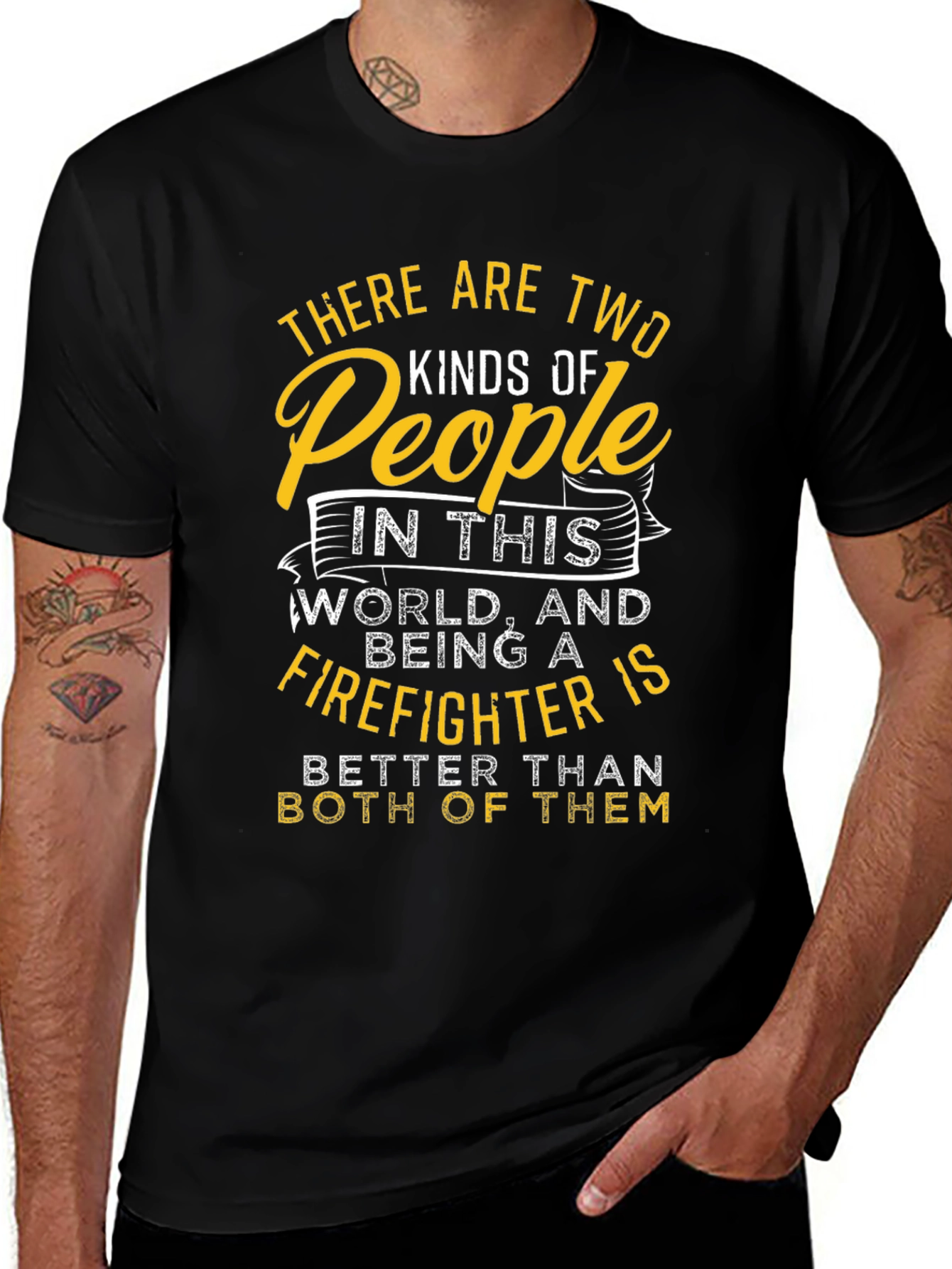 Variant 29 of Firefighter T-Shirt - Two Kinds of People