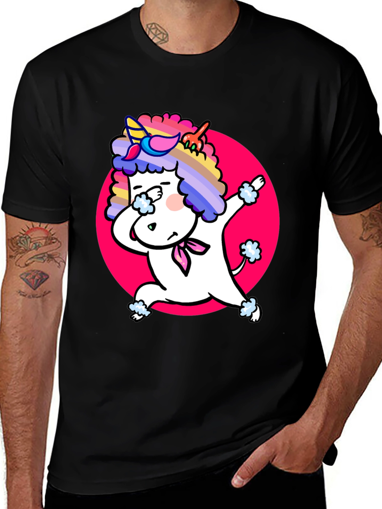 Variant 24 of Dabbing Unicorn Poodle T-Shirt