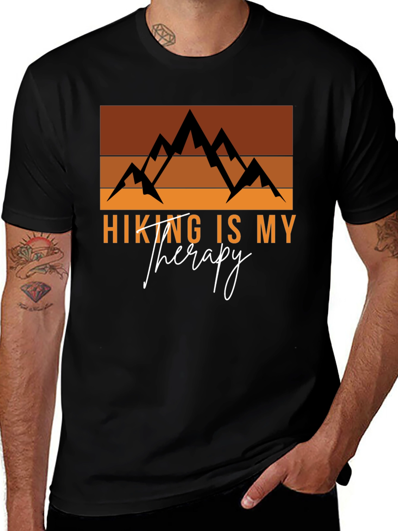 Variant 3 of Hiking is My Therapy T-Shirt