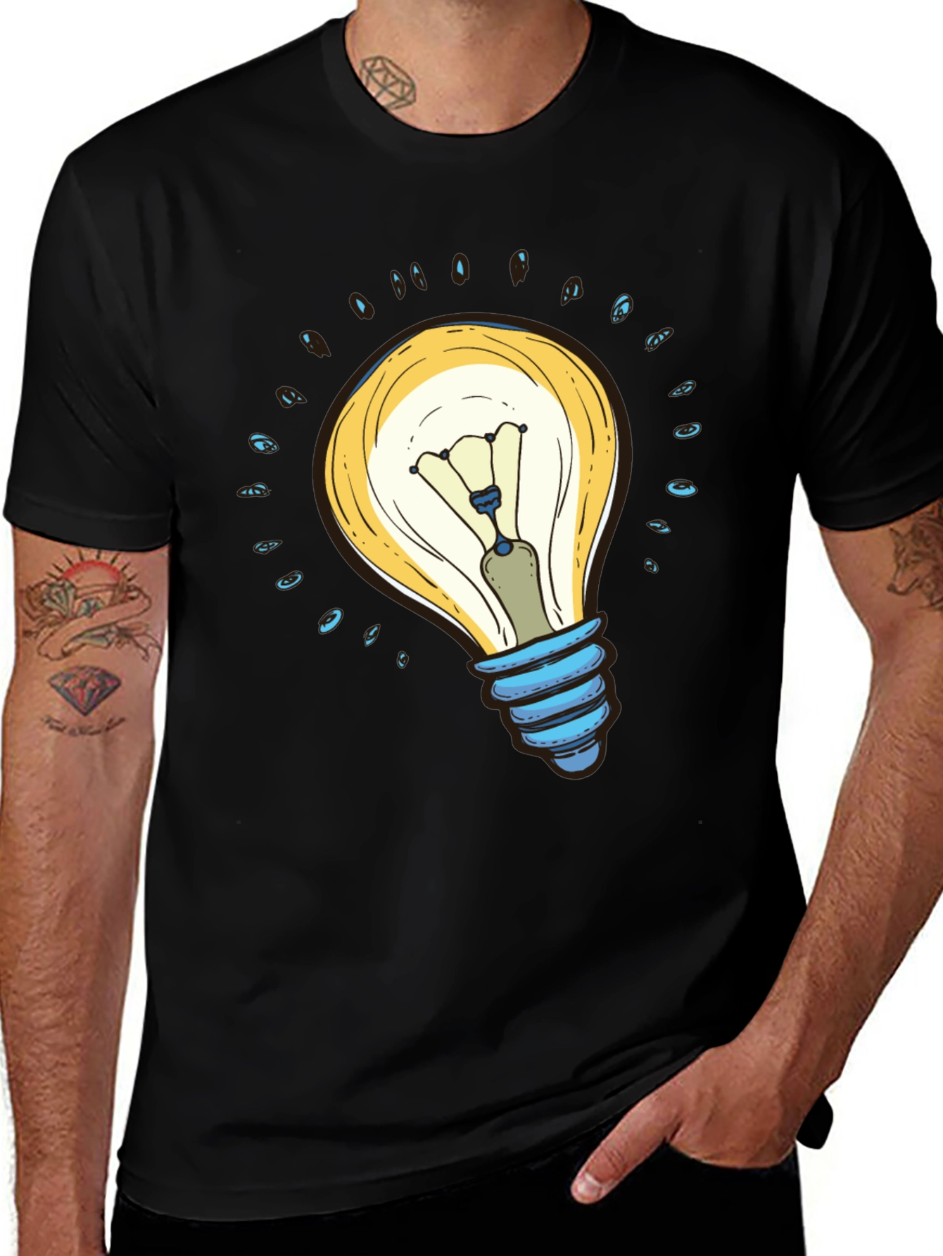 Variant 27 of Illuminating Idea Graphic T-Shirt