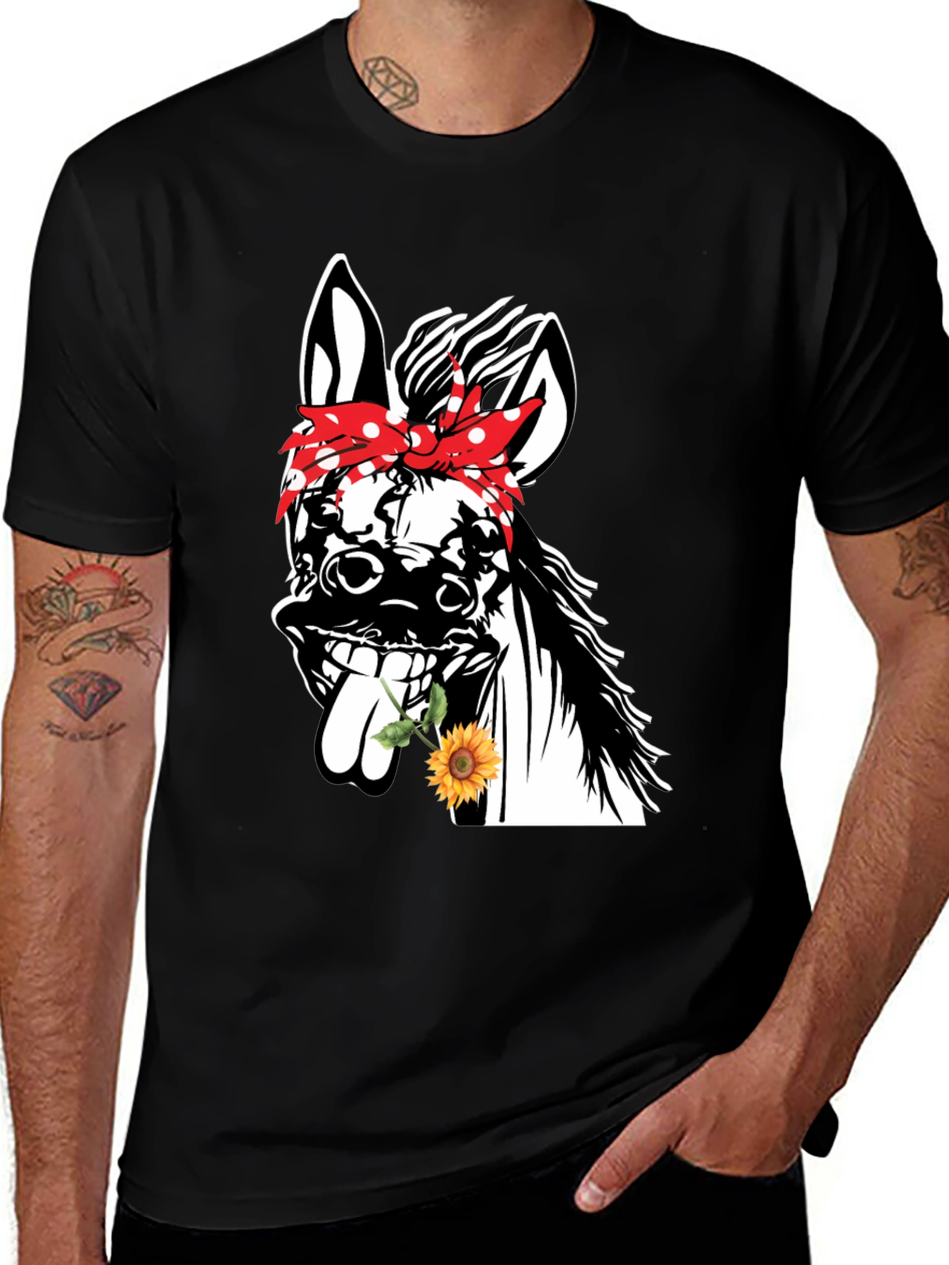 Variant 15 of Funny Donkey Sunflower T-Shirt
