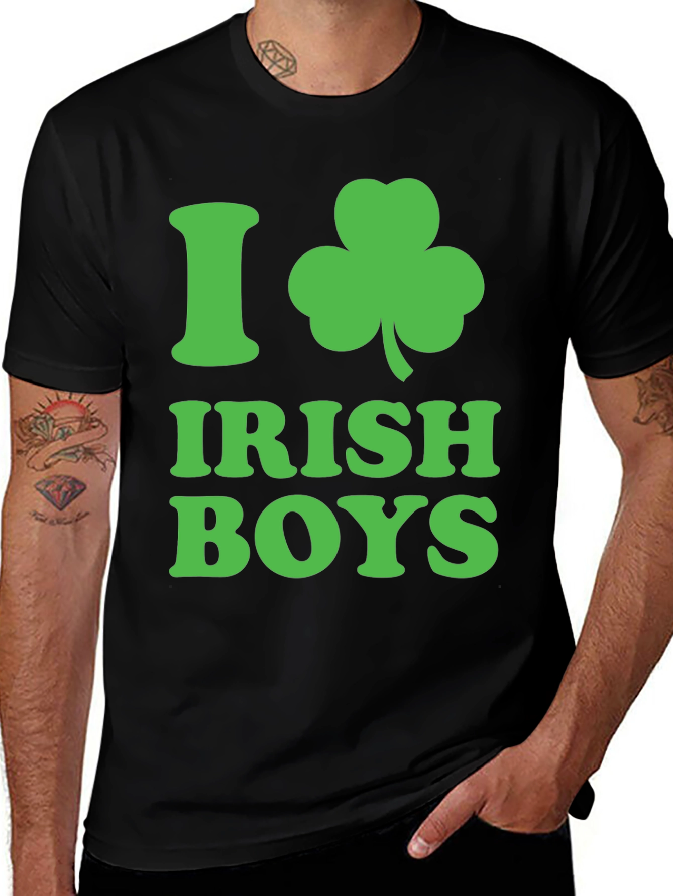 I Heart Irish Boys T-Shirt: St. Patrick's Day Apparel