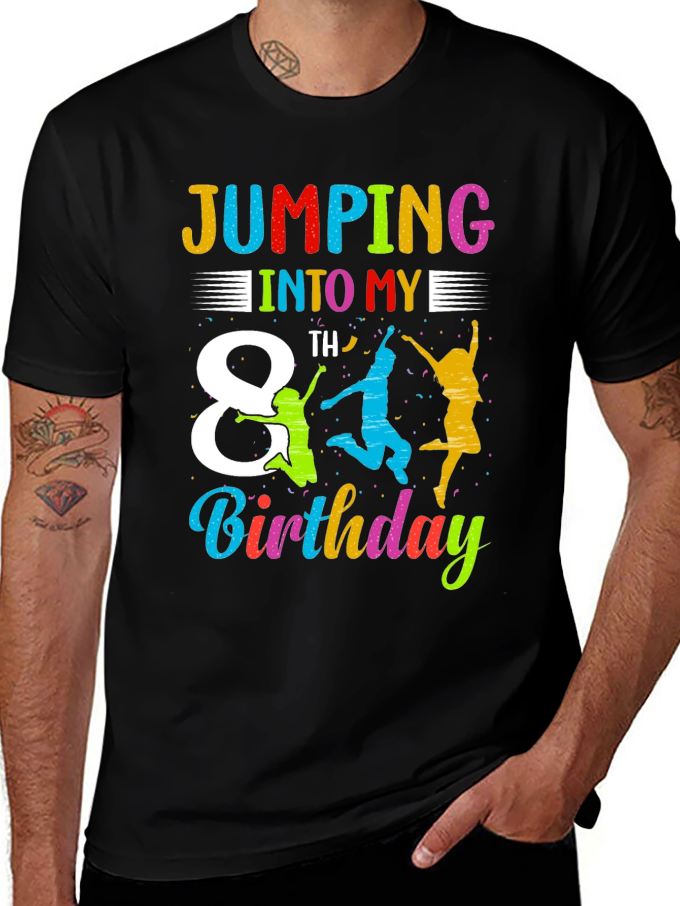 Jumping Into My 8th Birthday T-Shirt