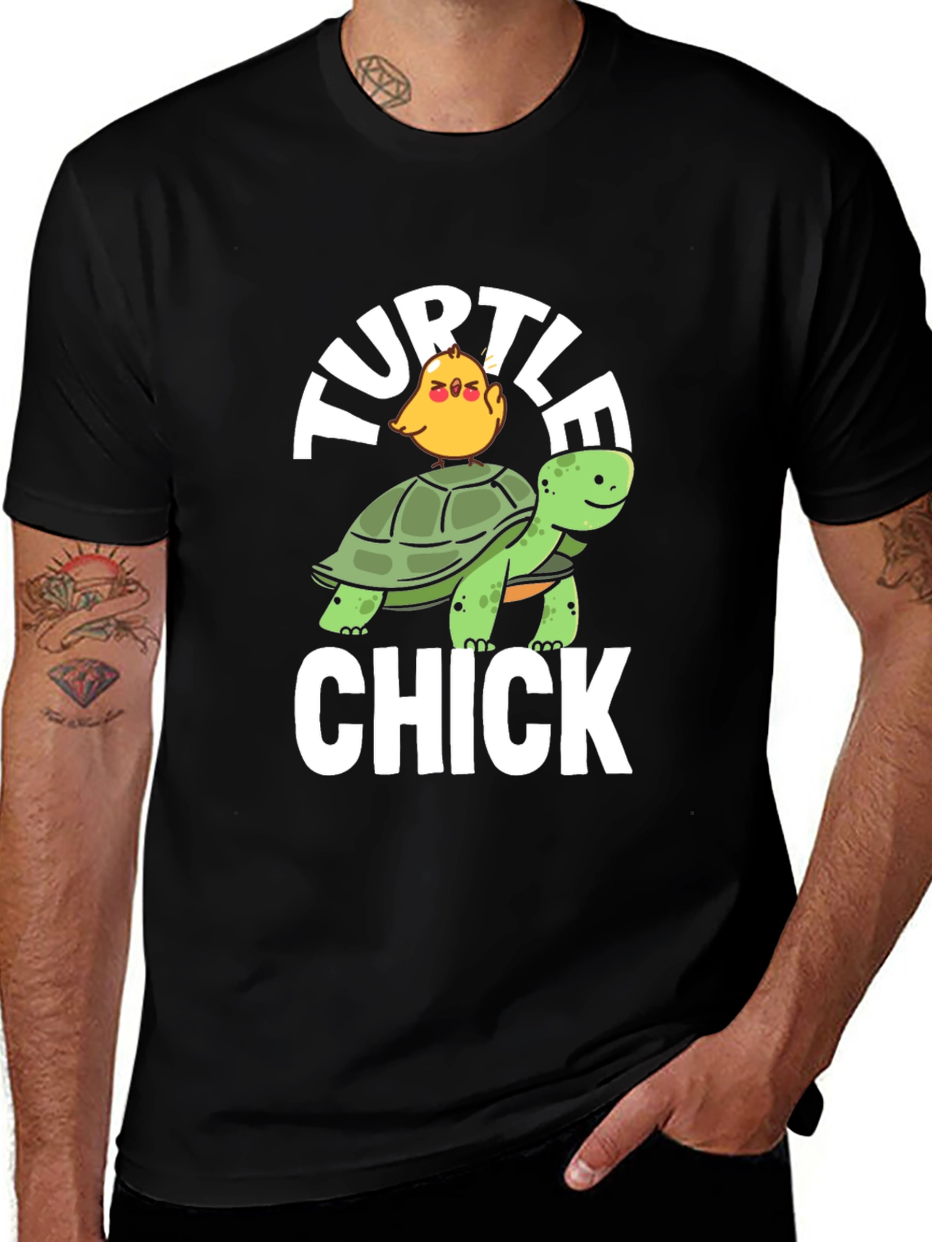 Variant 13 of Turtle Chick T-Shirt - Funny Animal Graphic Tee