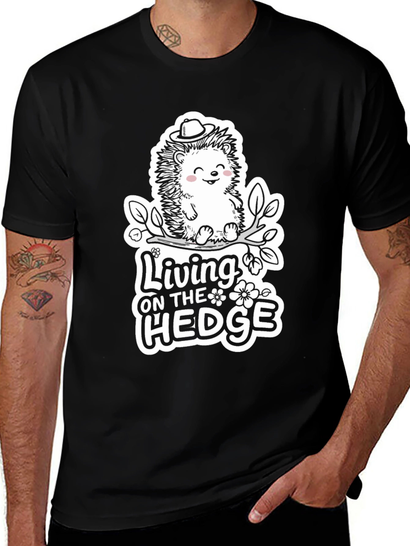 Variant 24 of Living on the Hedge Graphic Tee