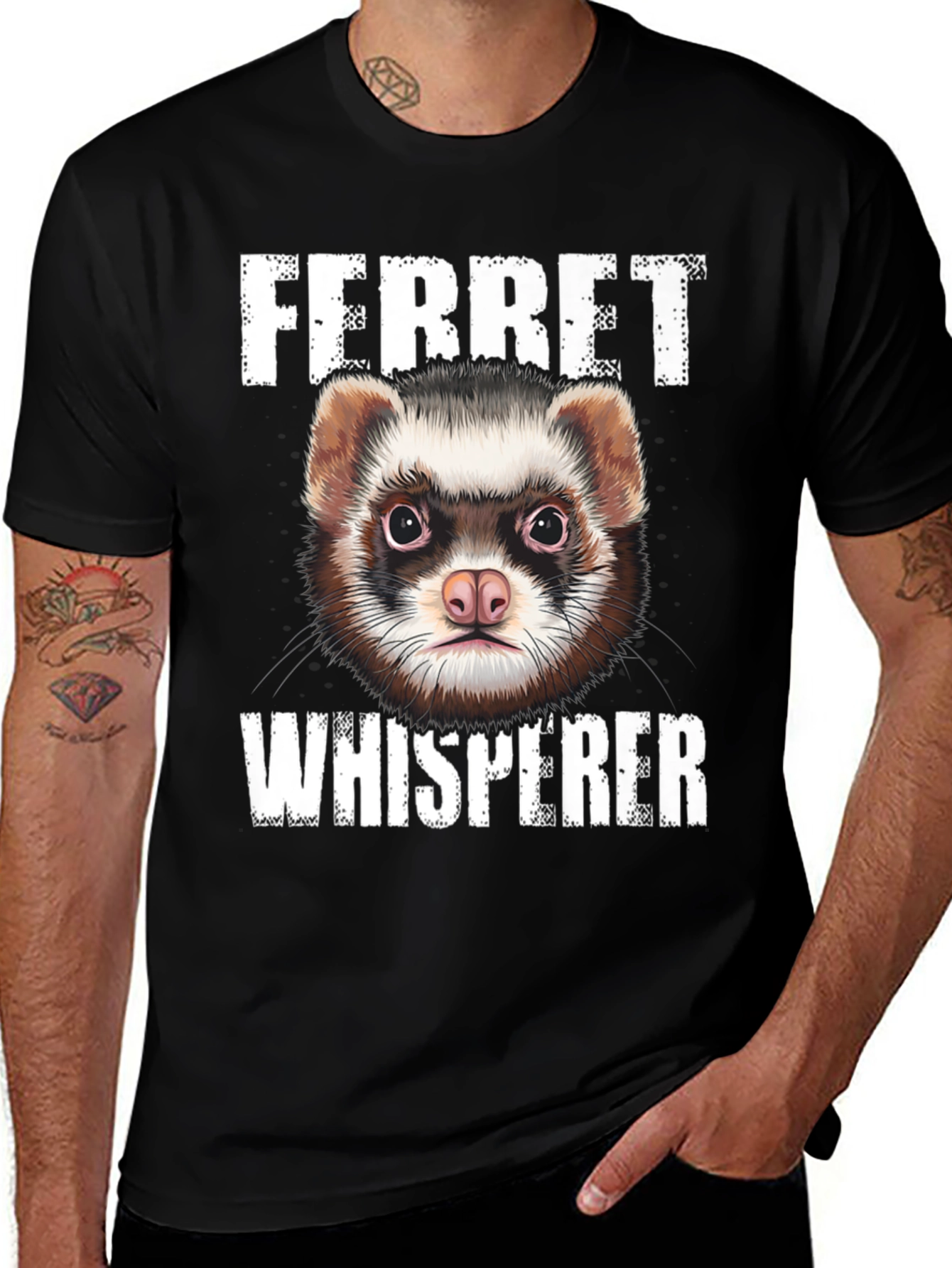 Variant 9 of Ferret Whisperer Graphic T-Shirt