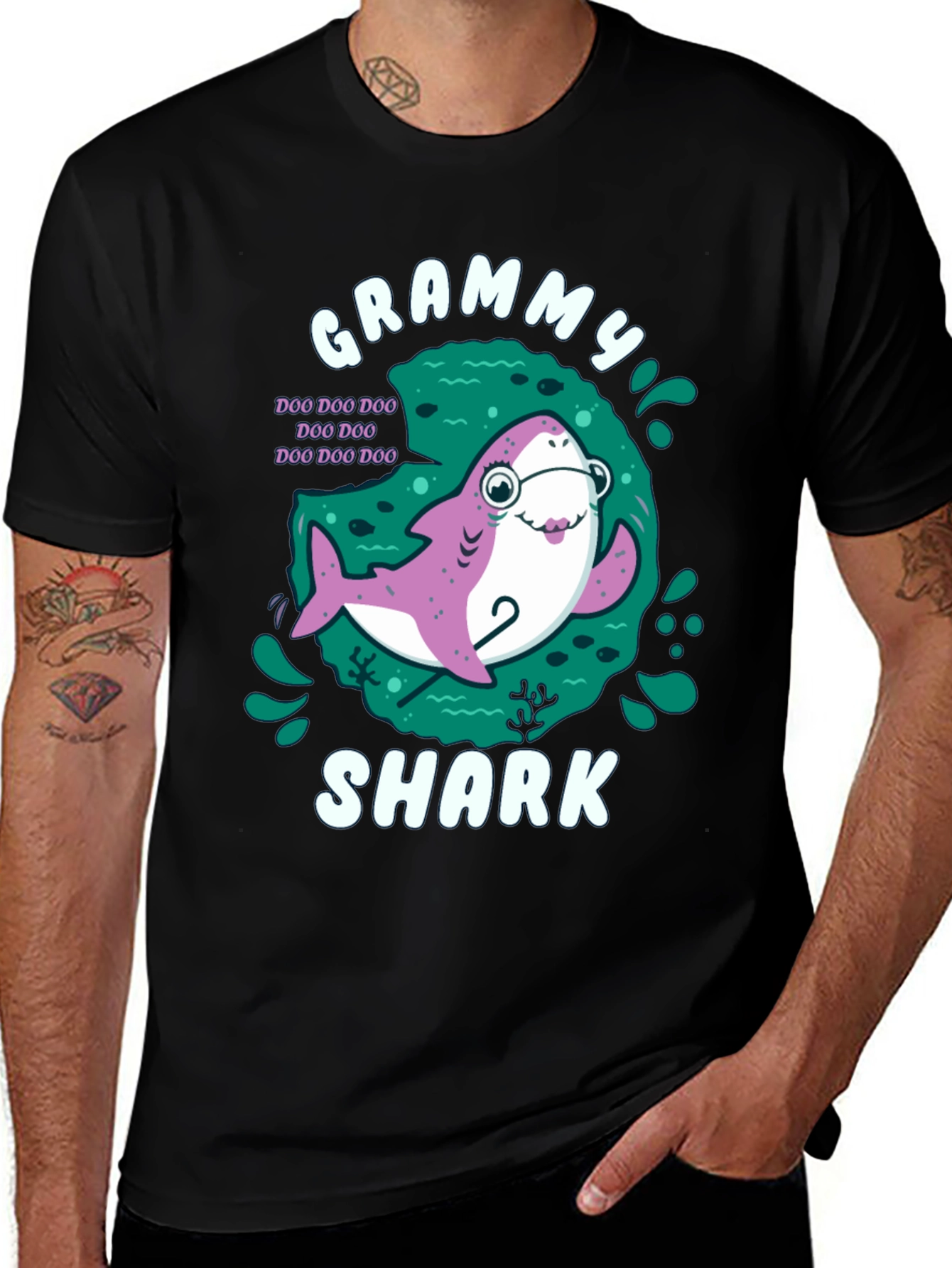 Grammy Shark T-Shirt - Doo Doo Doo Grandma Tee