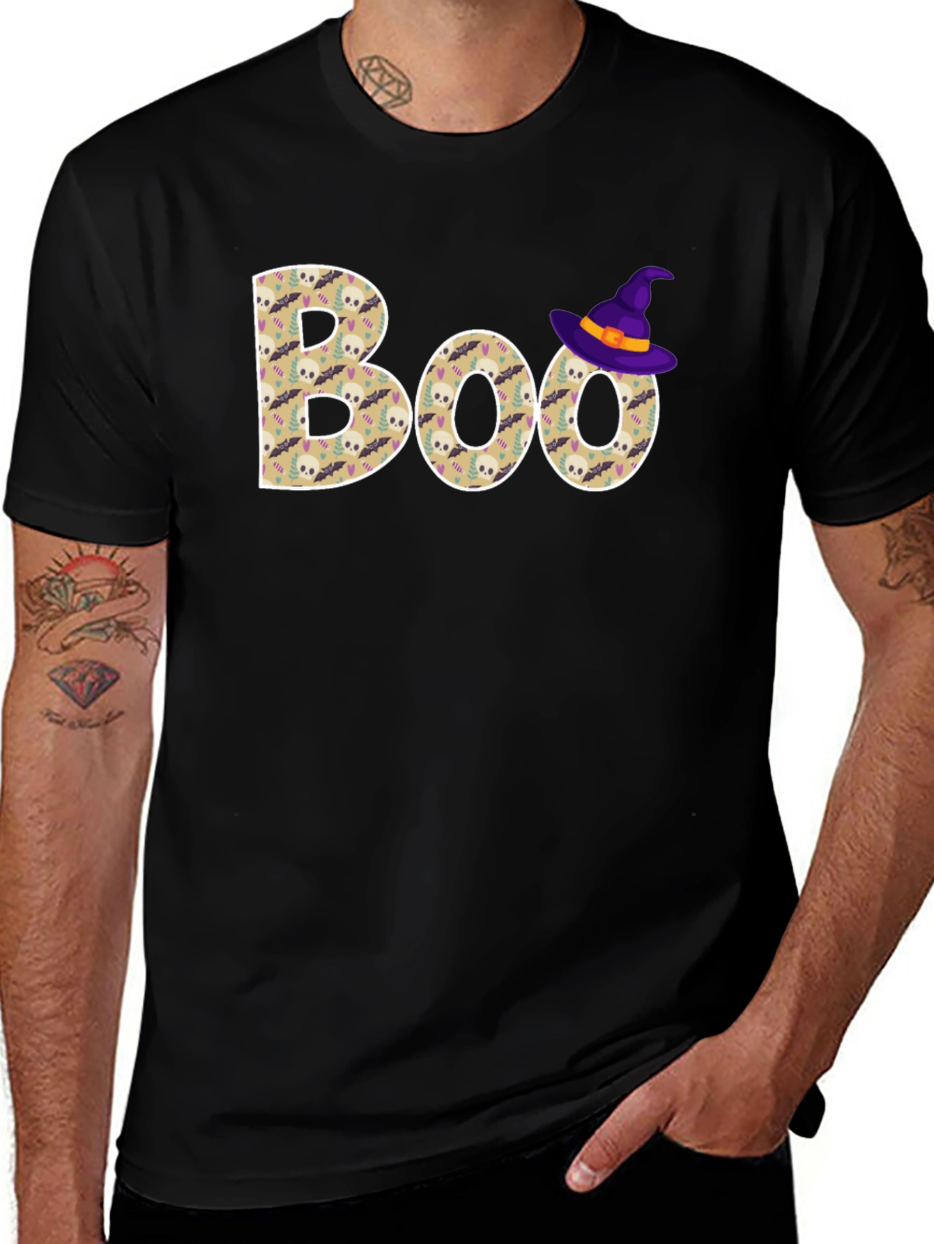 Variant 21 of Boo Halloween T-Shirt - Spooky Season Style