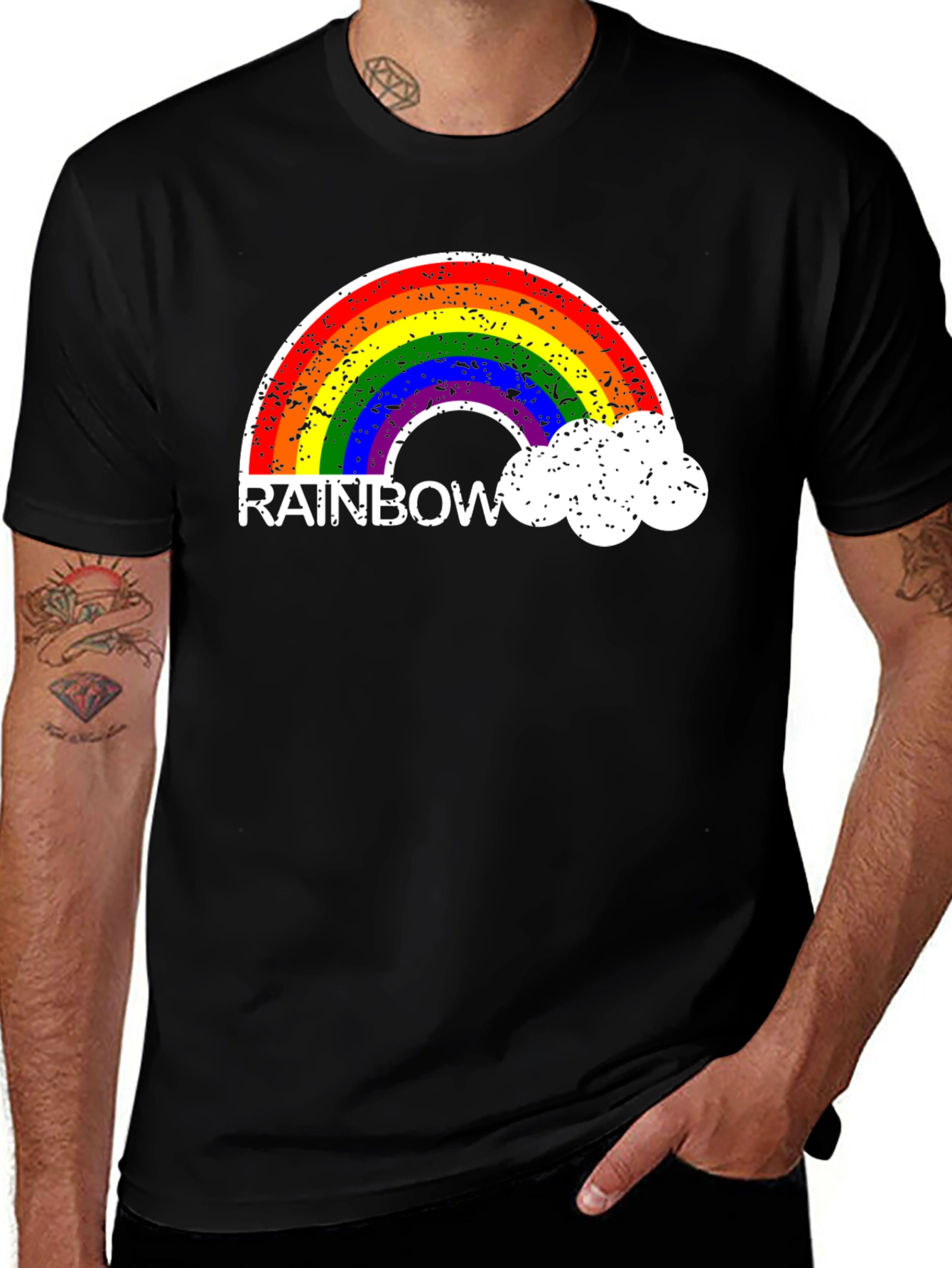 Variant 6 of Rainbow Pride Graphic Tee - Soft Cotton Blend