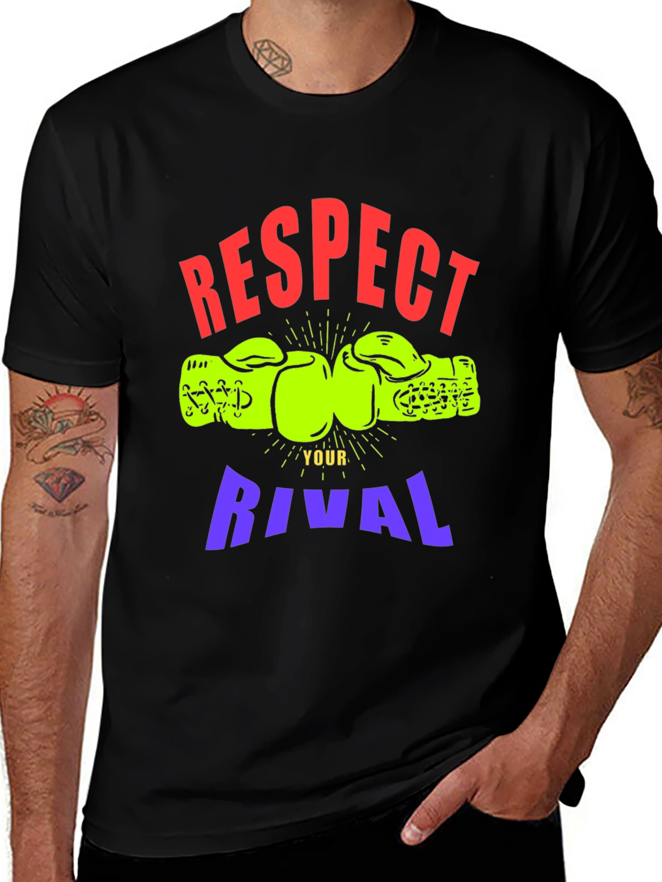 Variant 21 of Respect Your Rival Boxing T-Shirt