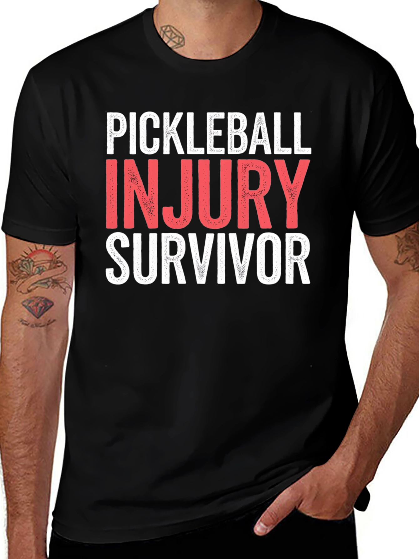 Variant 29 of Pickleball Injury Survivor T-Shirt
