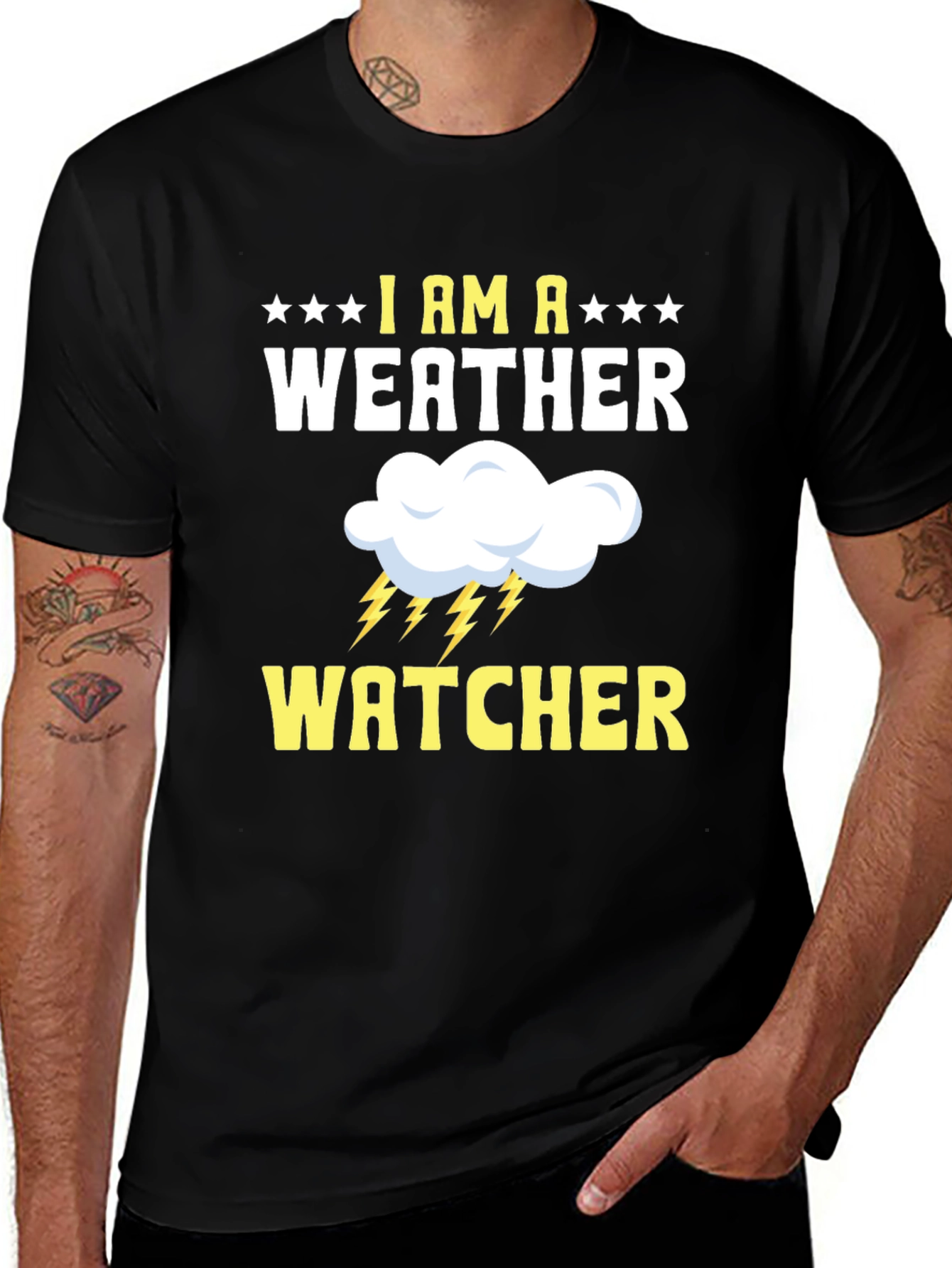 Variant 12 of I am a Weather Watcher Graphic T-Shirt